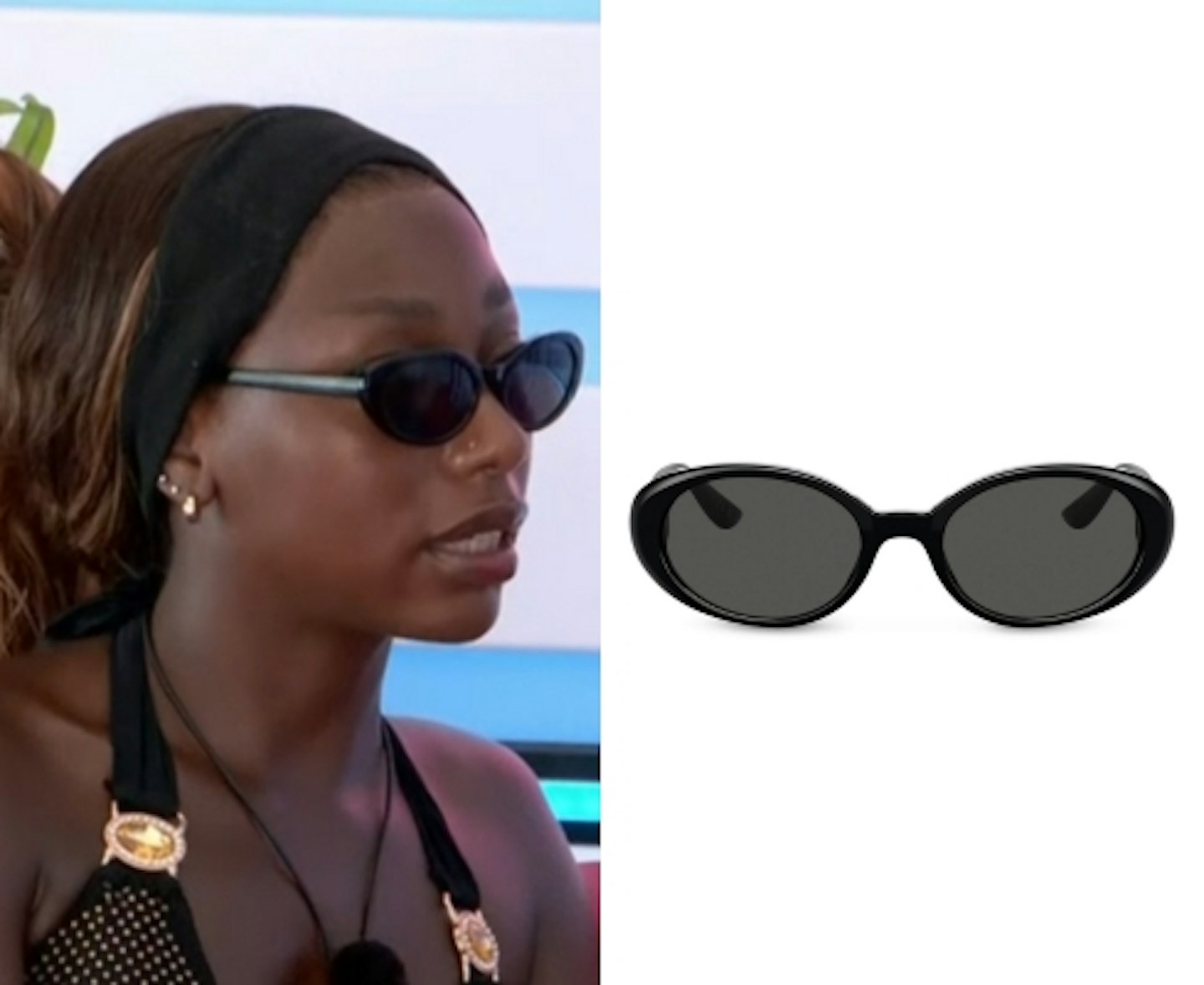 Mimii Ngulube's Black Oval Sunglasses