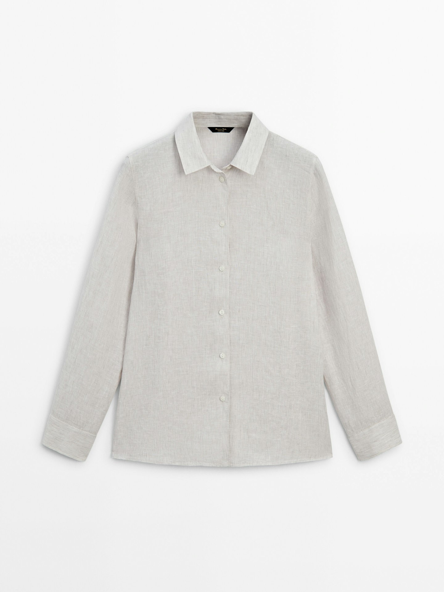 Massimo Dutti, 100% Linen Striped Shirt