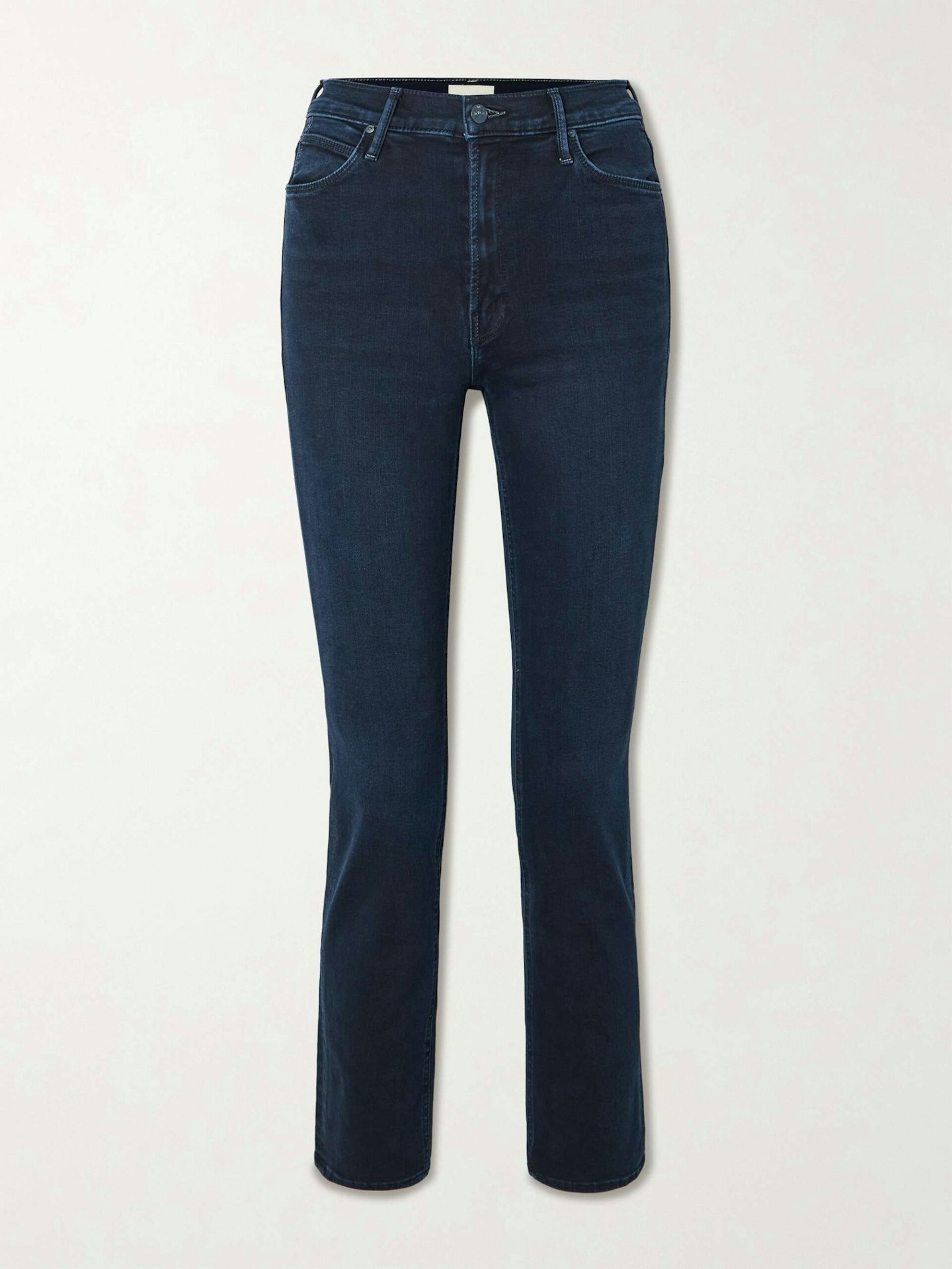 Mother, The Dazzler Ankle Mid-Rise Straight-Leg Jeans