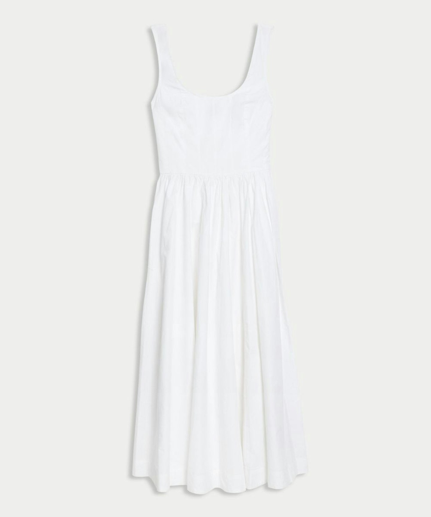 Pure Cotton Midi Cami Shift Dress