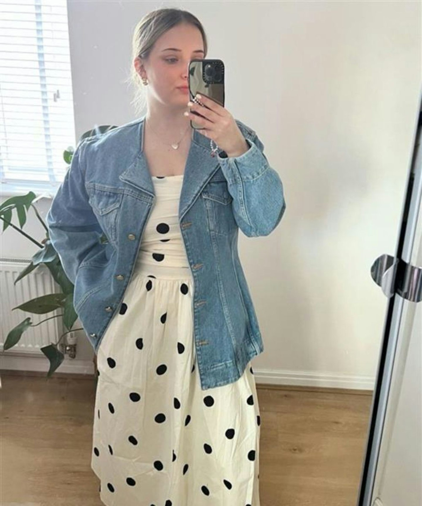 Nobody's Child, White Polka Dot Bandeau Felicity Midi Dress
