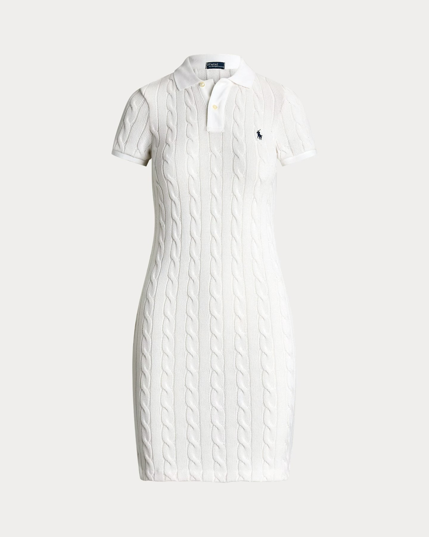 Polo Ralph Lauren, Cable-Knit Cotton Polo Dress