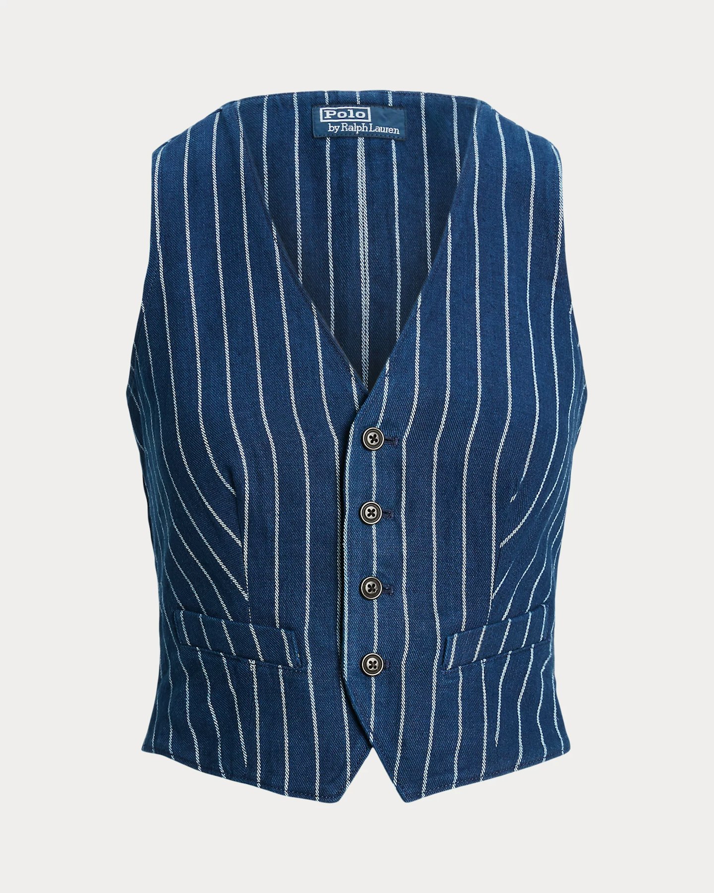 Polo Ralph Lauren, Pinstripe Linen-Cotton Waistcoat