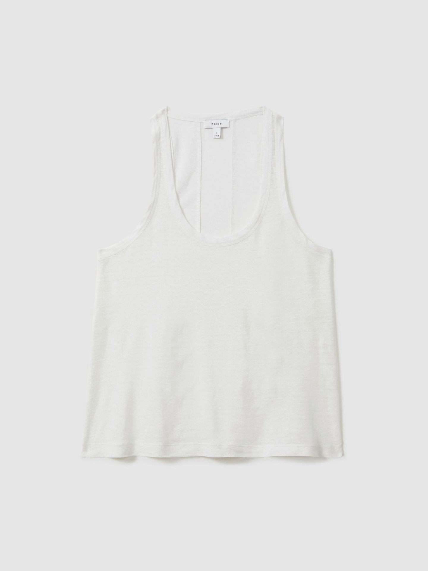 Reiss, Taloulah Linen Scoop-Neck Vest