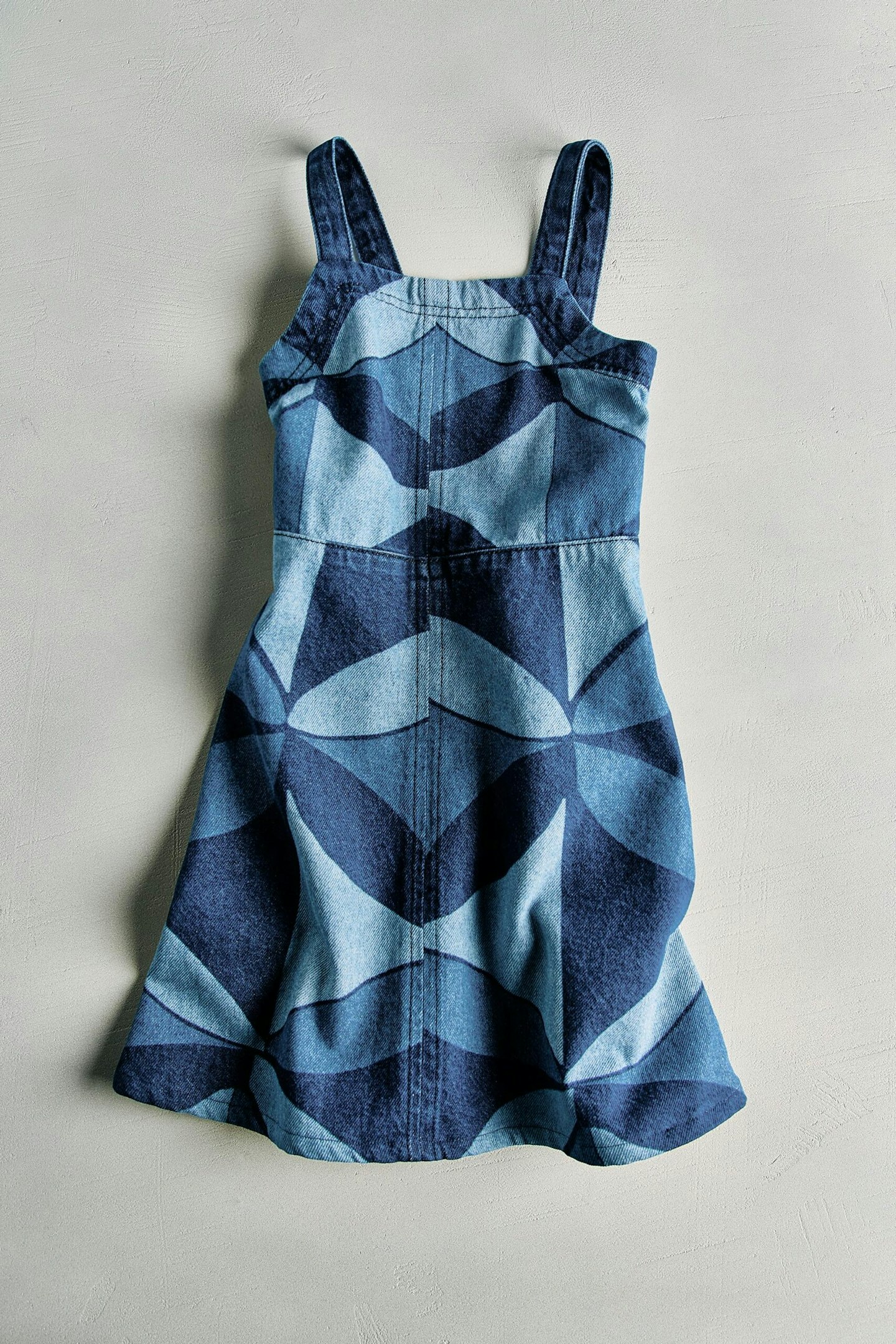 SEA NY x Zara, Geometric-Print Denim Dress