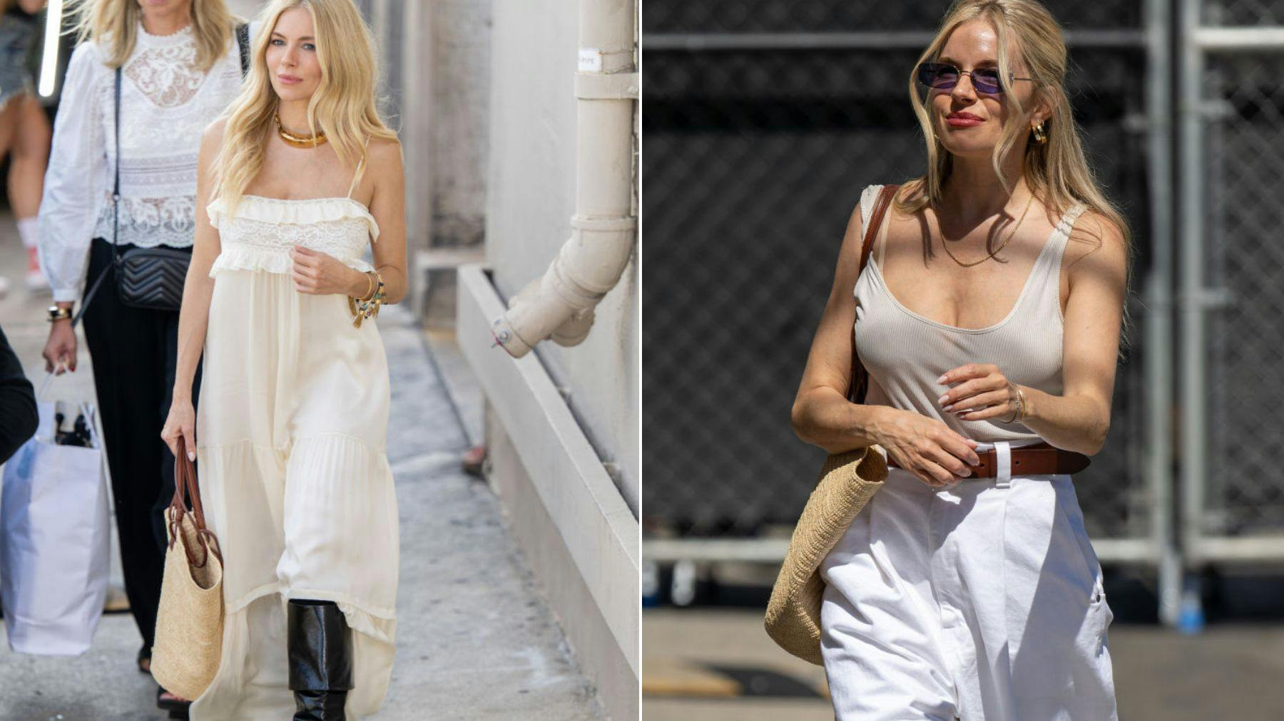 Sienna Miller Can't Stop Wearing This Sézane Basket Bag
