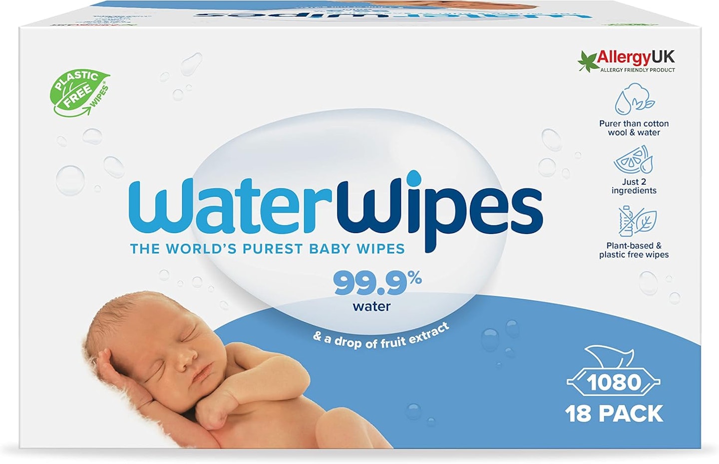 WaterWipes Plastic-Free Original Baby Wipes