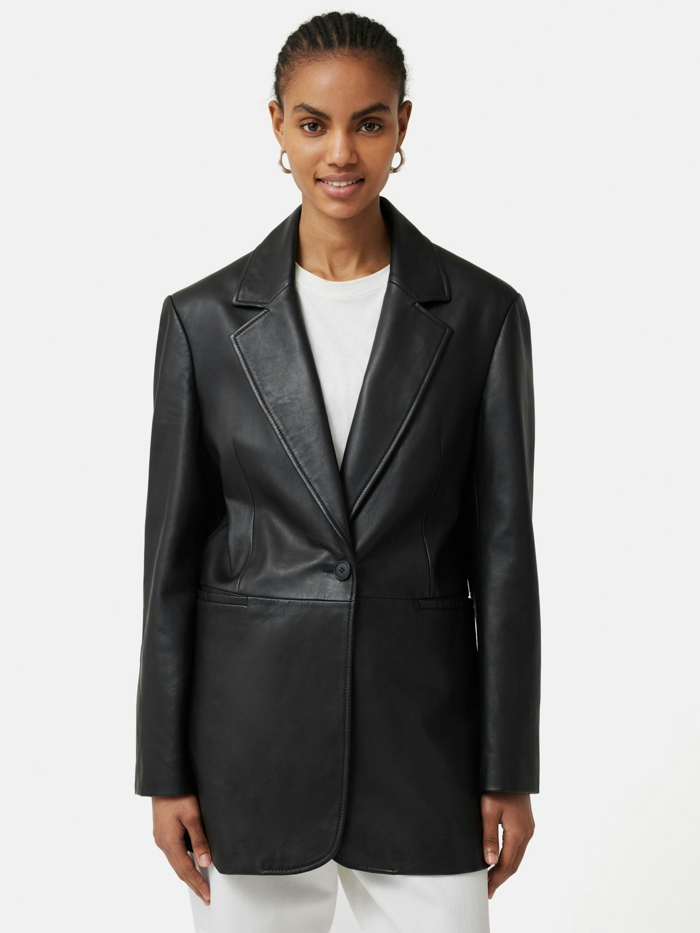 Jigsaw, Tailored Leather Blazer