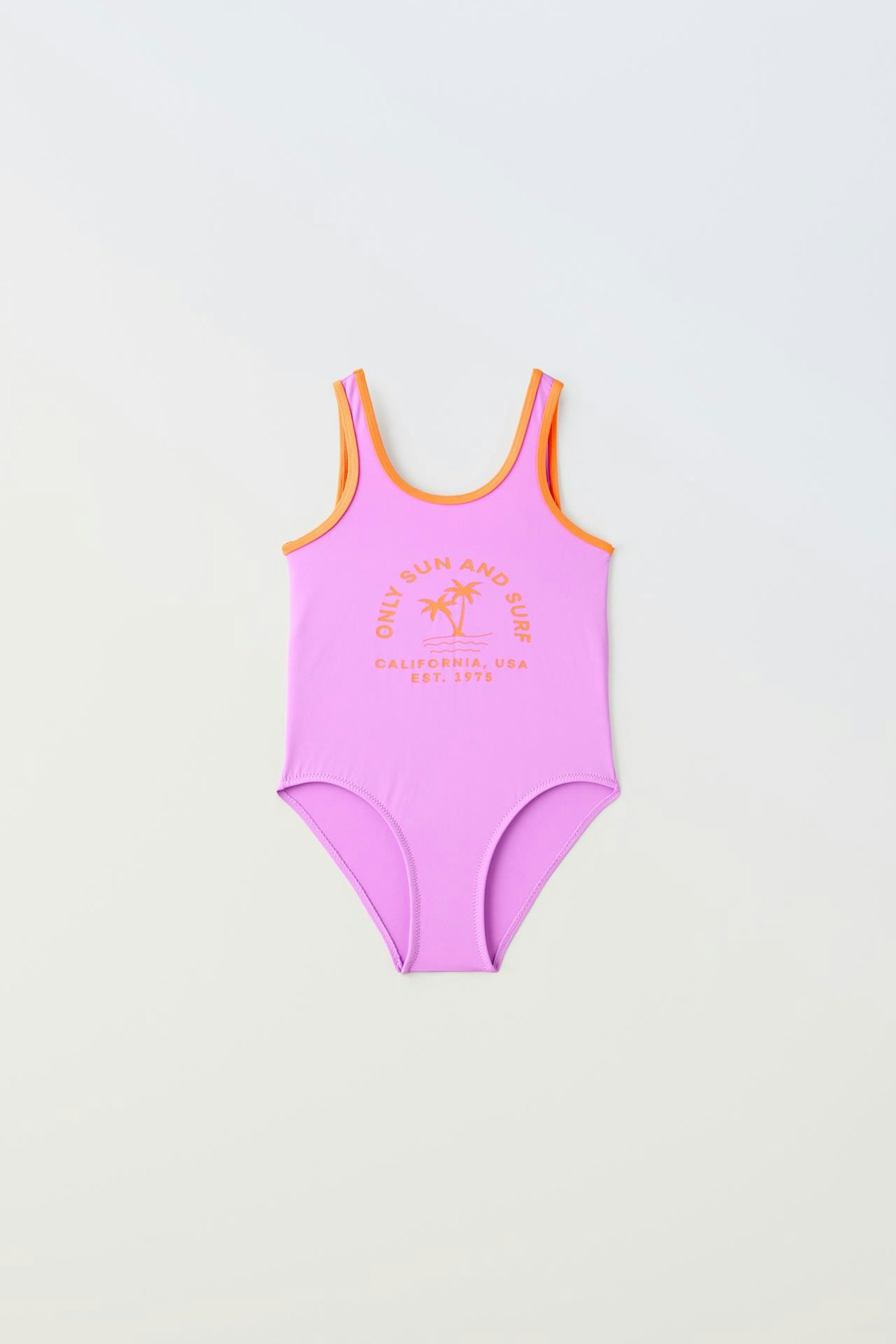 Zara Swimsuit With Contrast Piping