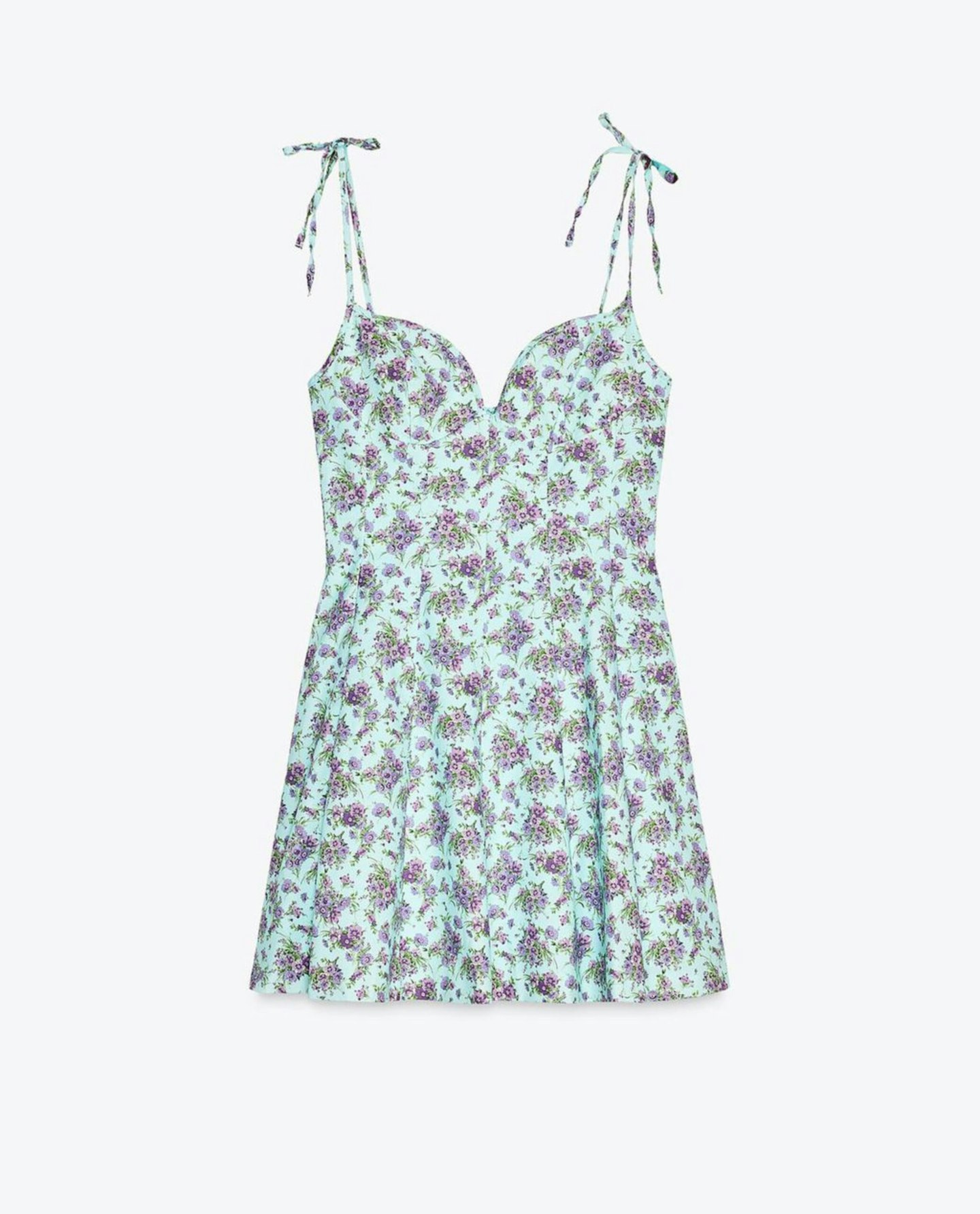 Zara Floral Poplin Dress