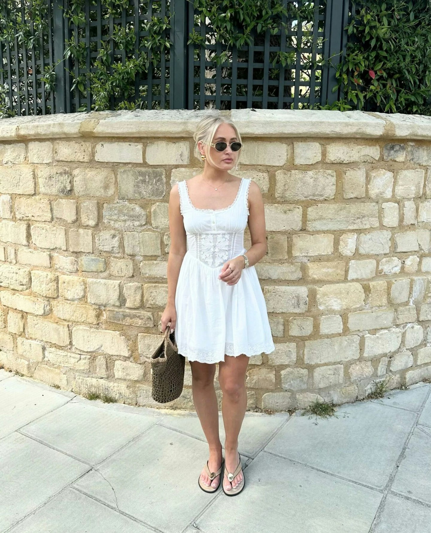 zara lace white dress
