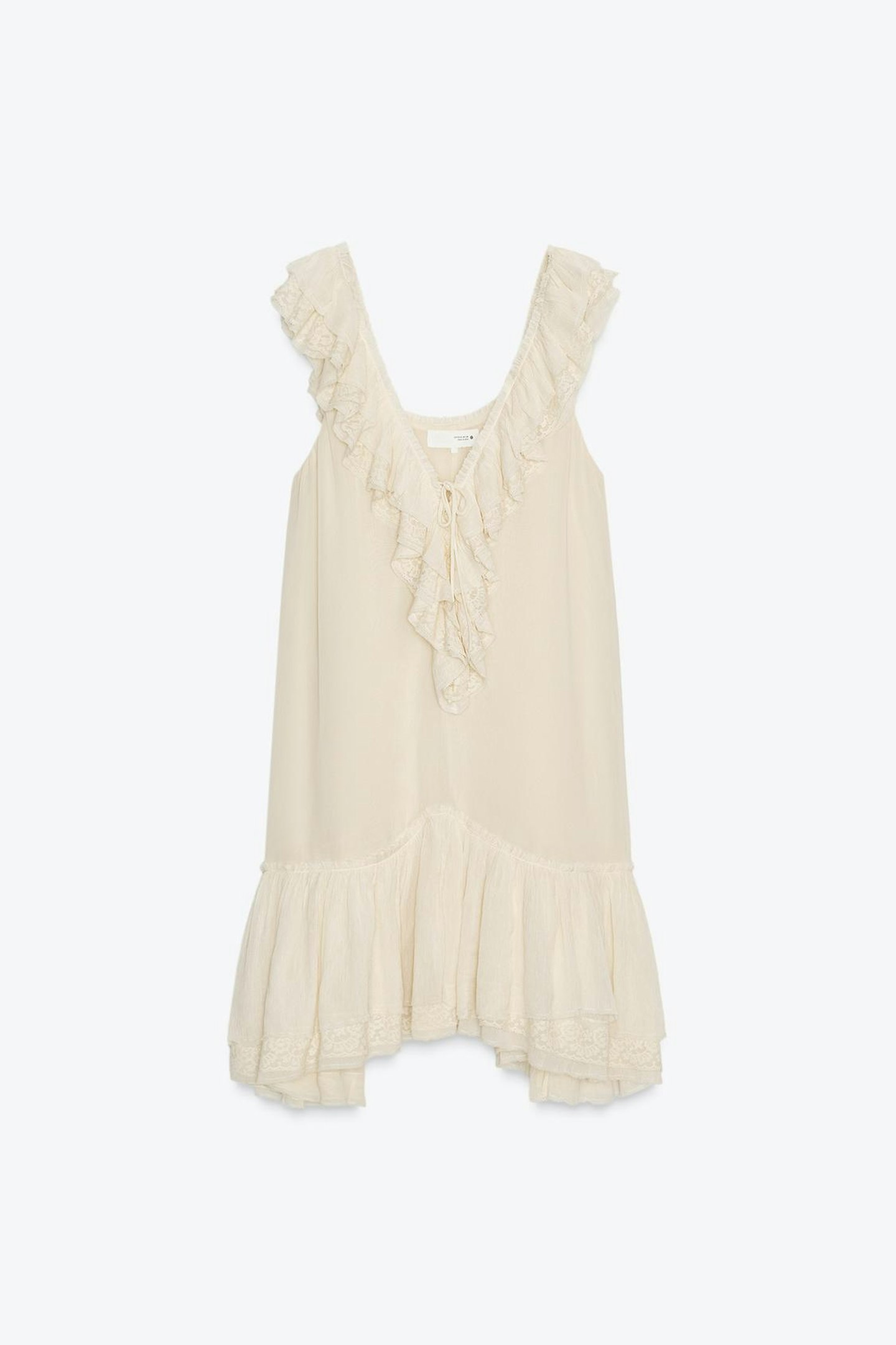 ZW Collection Lace Ruffle Dress