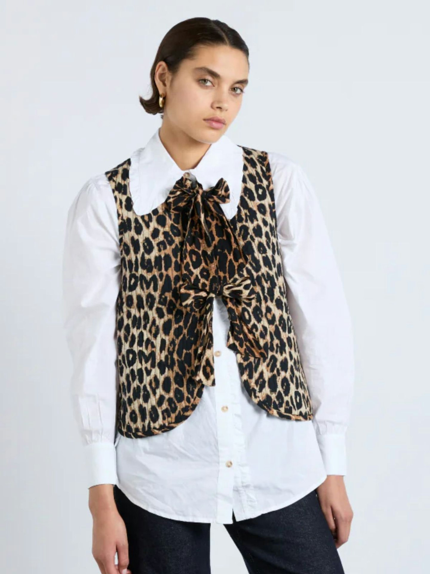 Damson Madder Tilly Gilet - Leopard