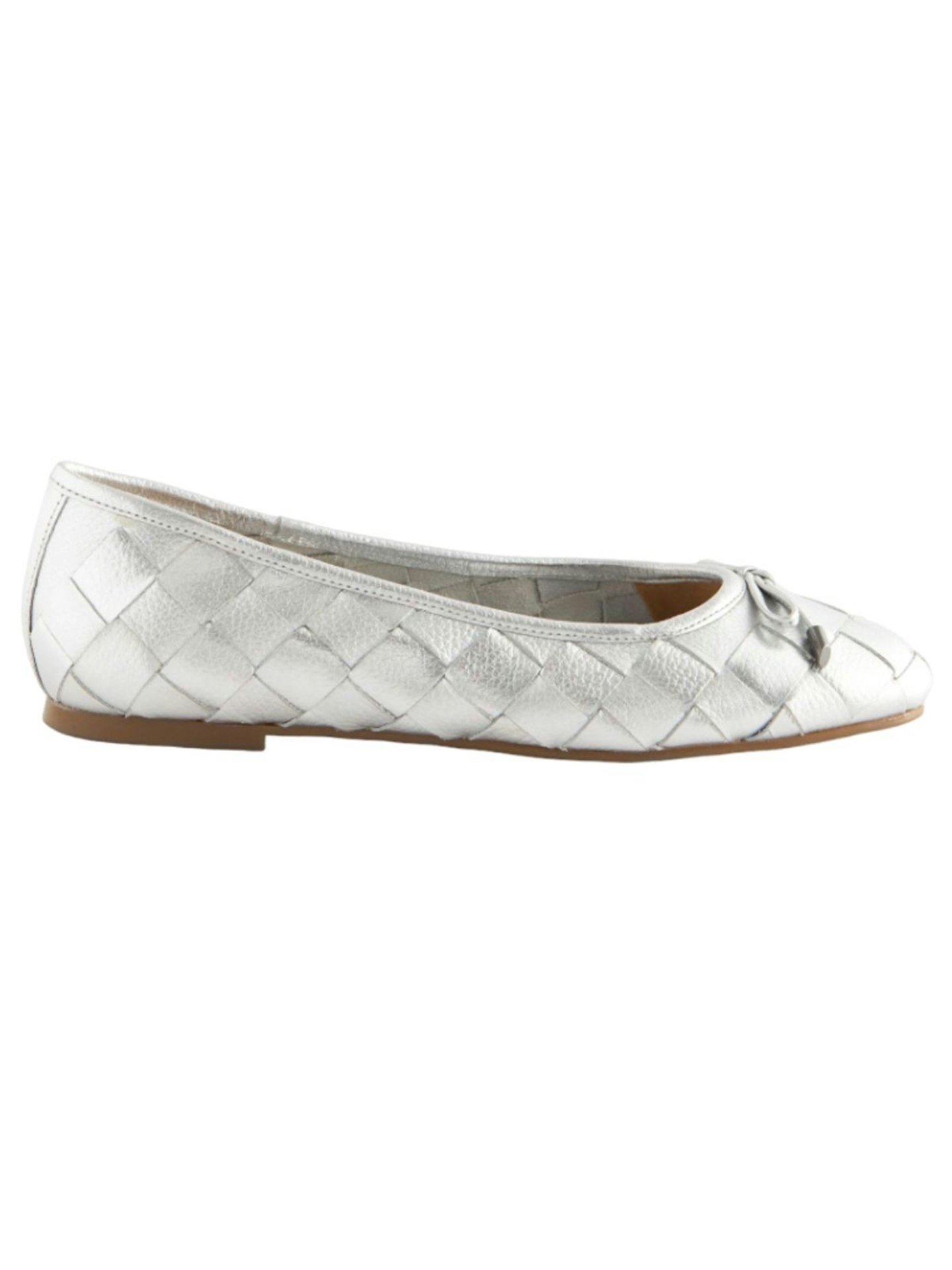 Forever Comfort Leather Weave Ballerinas