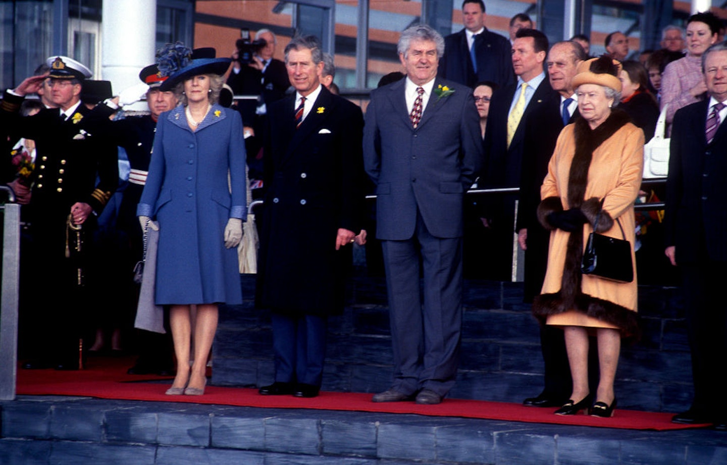 Charles and Camilla with the Queen