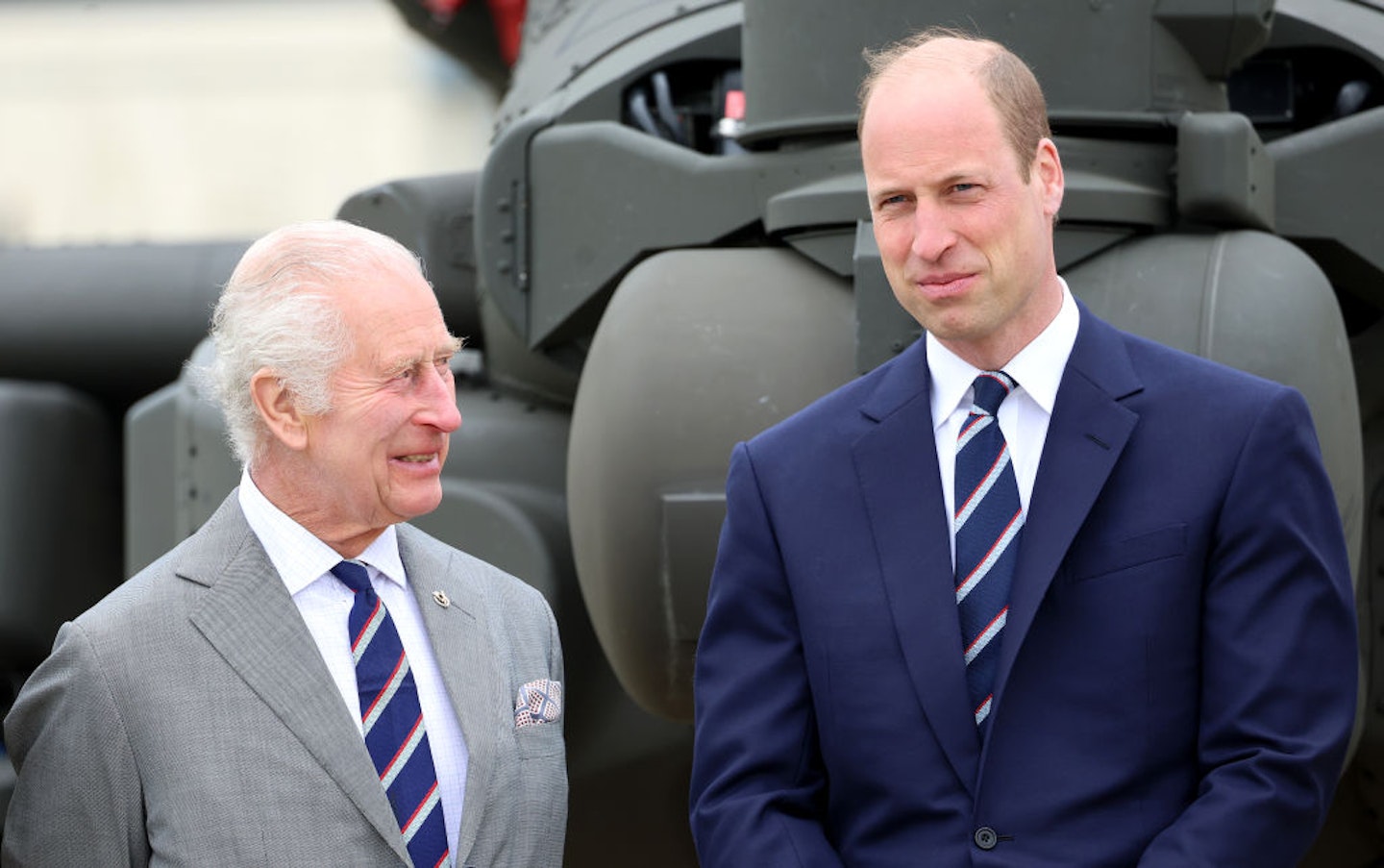 King Charles with his eldest son William