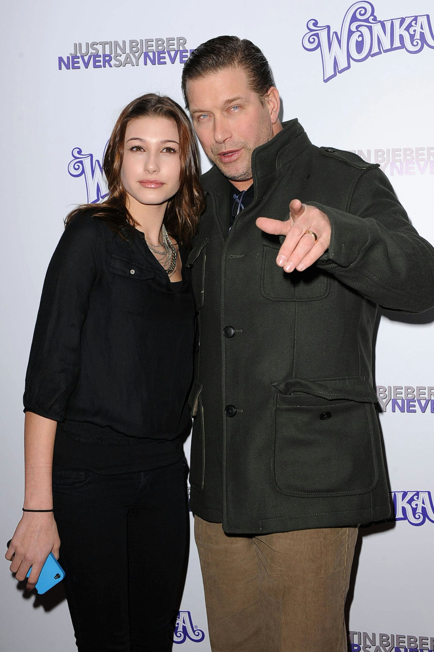 Hailey and Stephen Baldwin at the premiere of Justin Bieber Never Say Never in February 2011