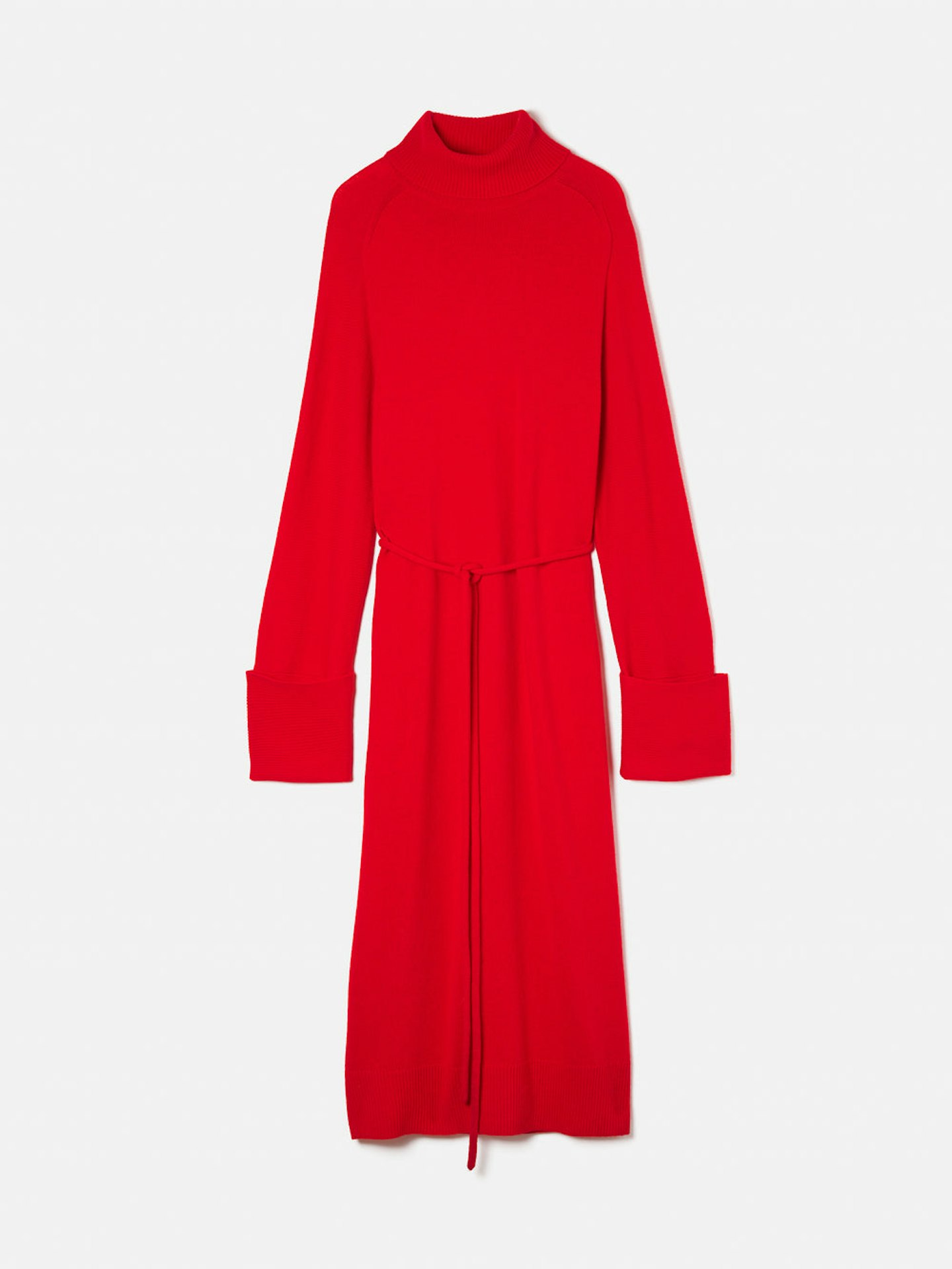 Jigsaw, Merino Wool Red Slouchy Jumper Dress