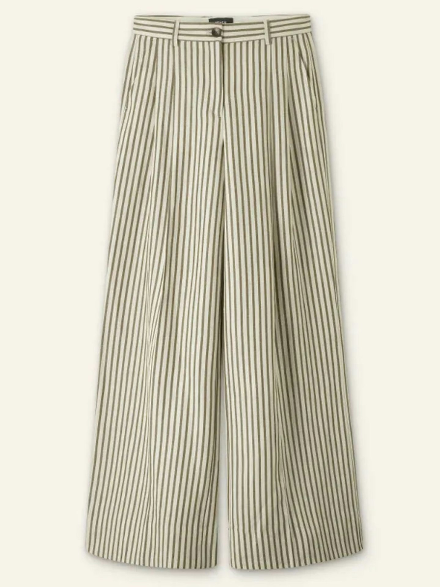 ME+EM Fluid Stripe Straight-Leg Trouser