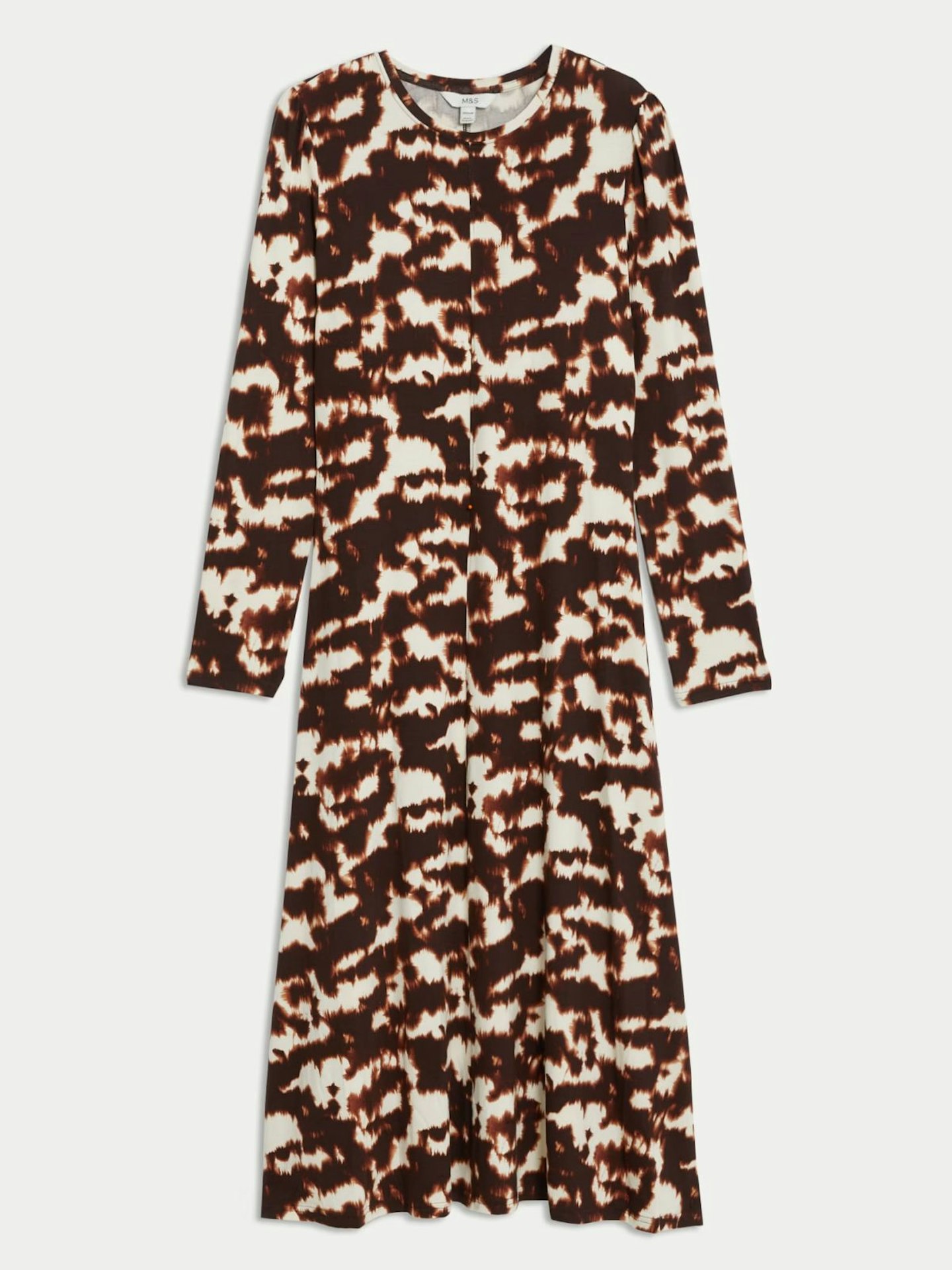 Jersey Printed Midi Column Dress