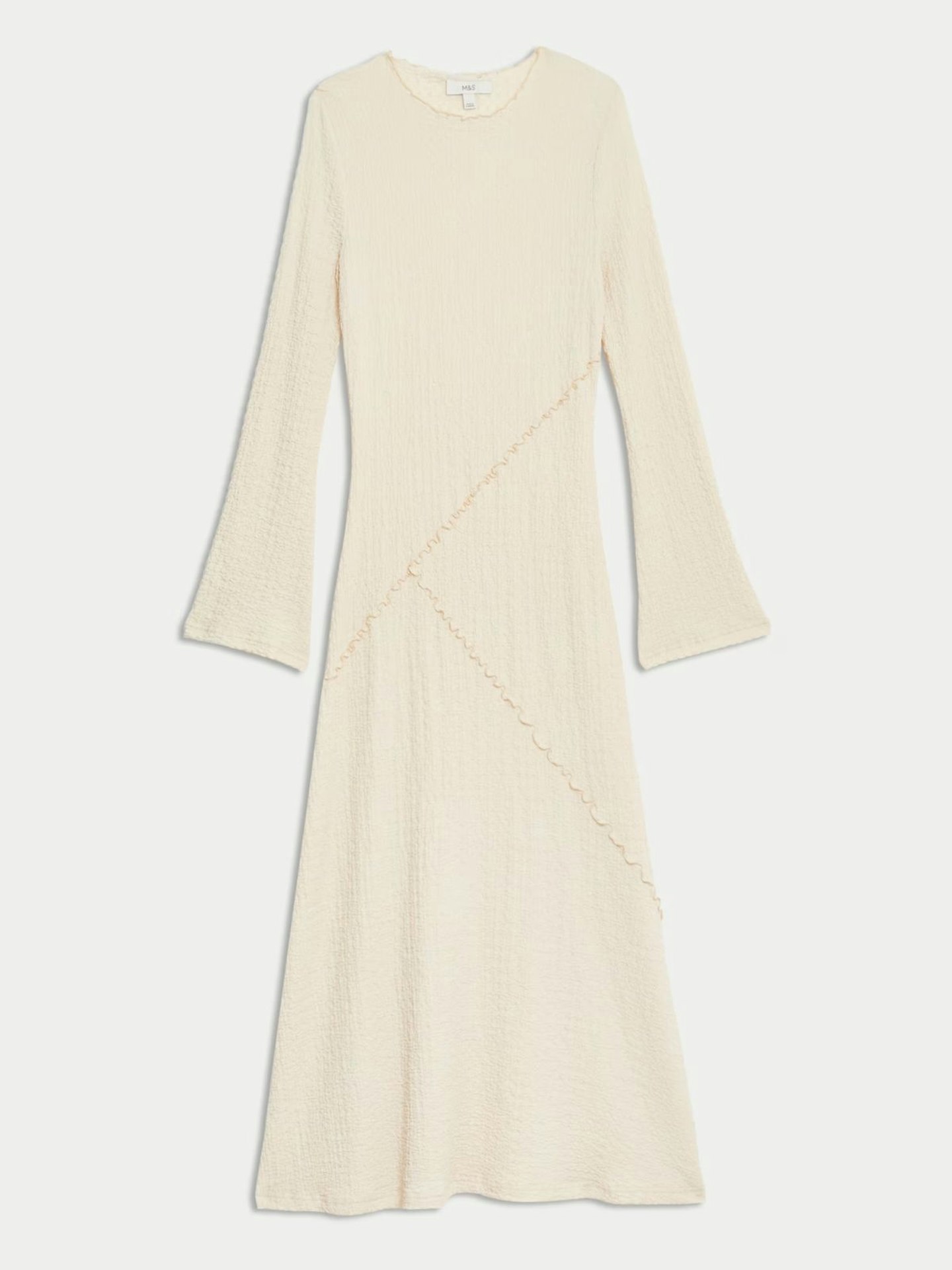 M&S Jersey Textured Midaxi Relaxed Skater Dress