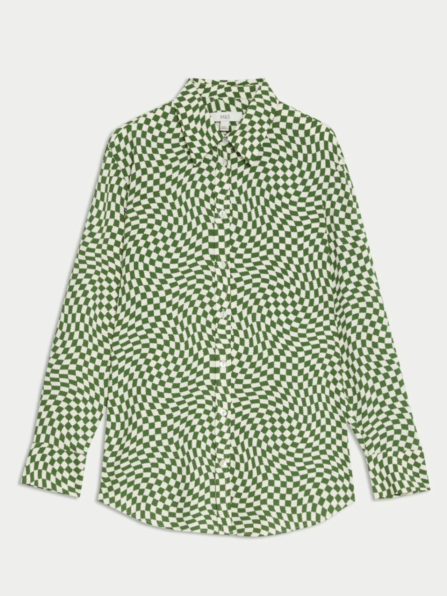 Printed Collared Blouse