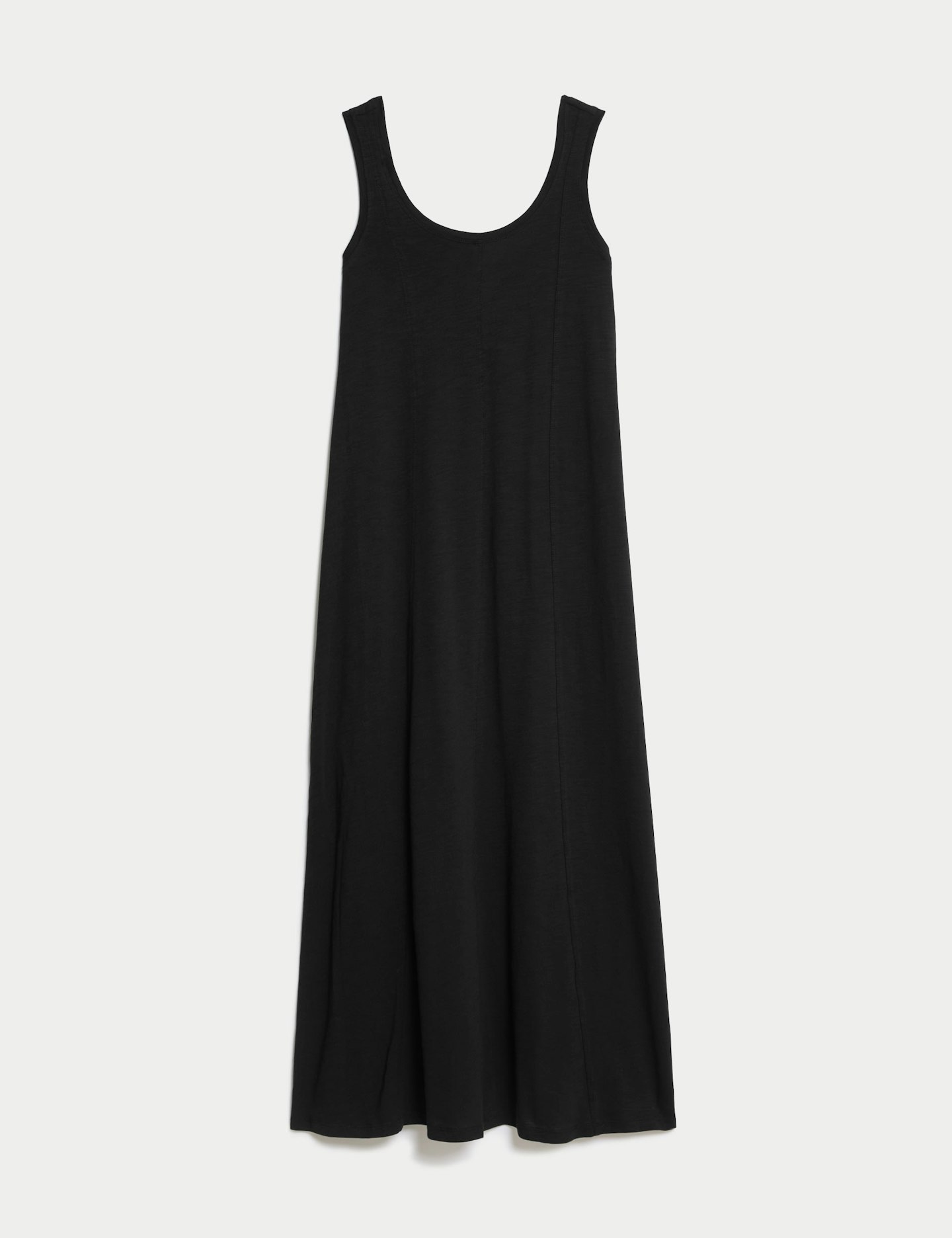 M&S Pure Cotton Scoop Neck Midi Column Dress