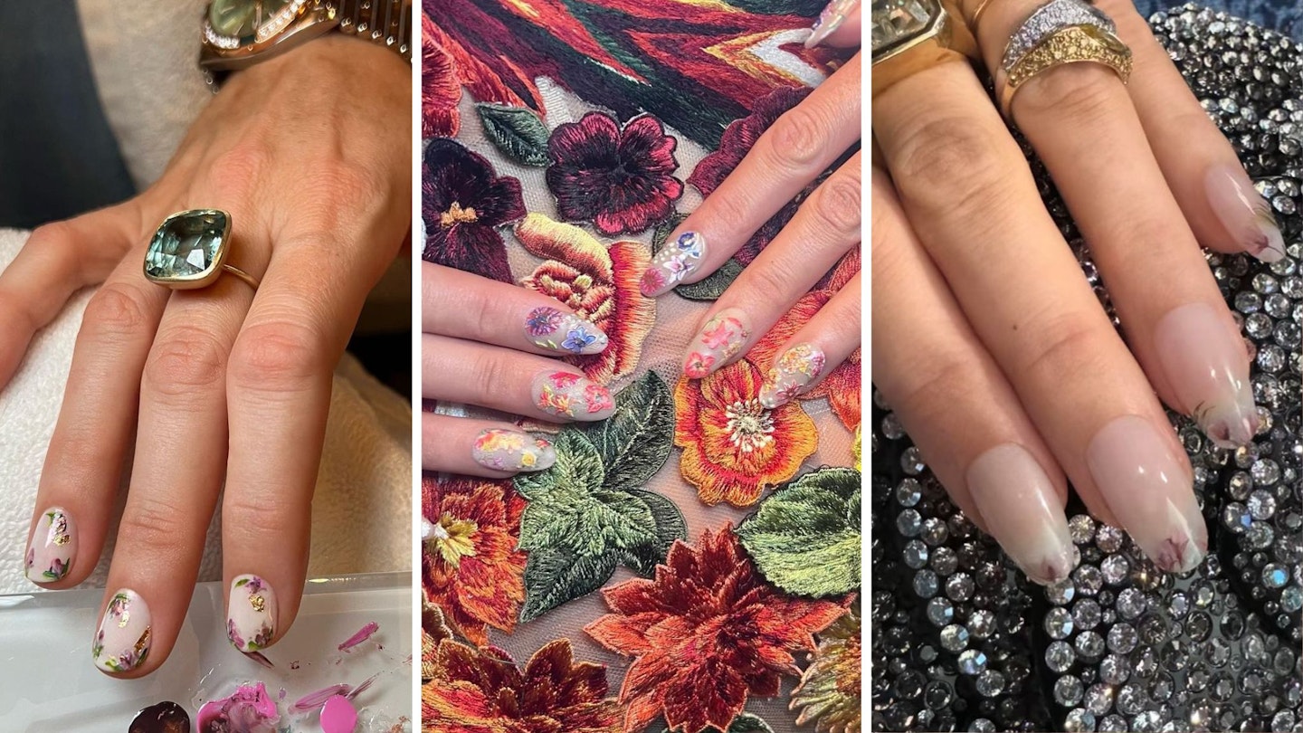 Blake Lively's recent floral manicures