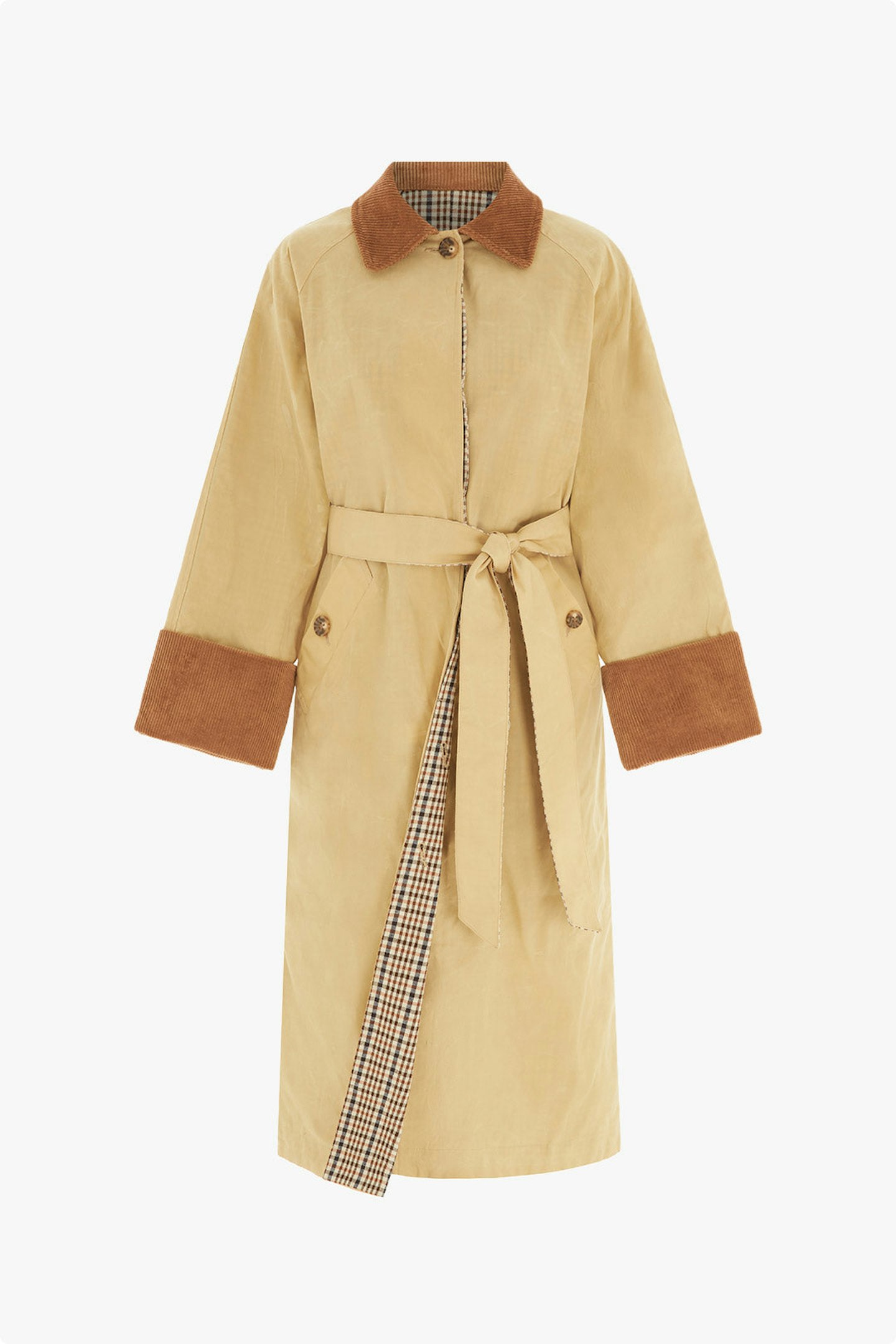 Aligne Barnaby Reversible Wax Trench Coat