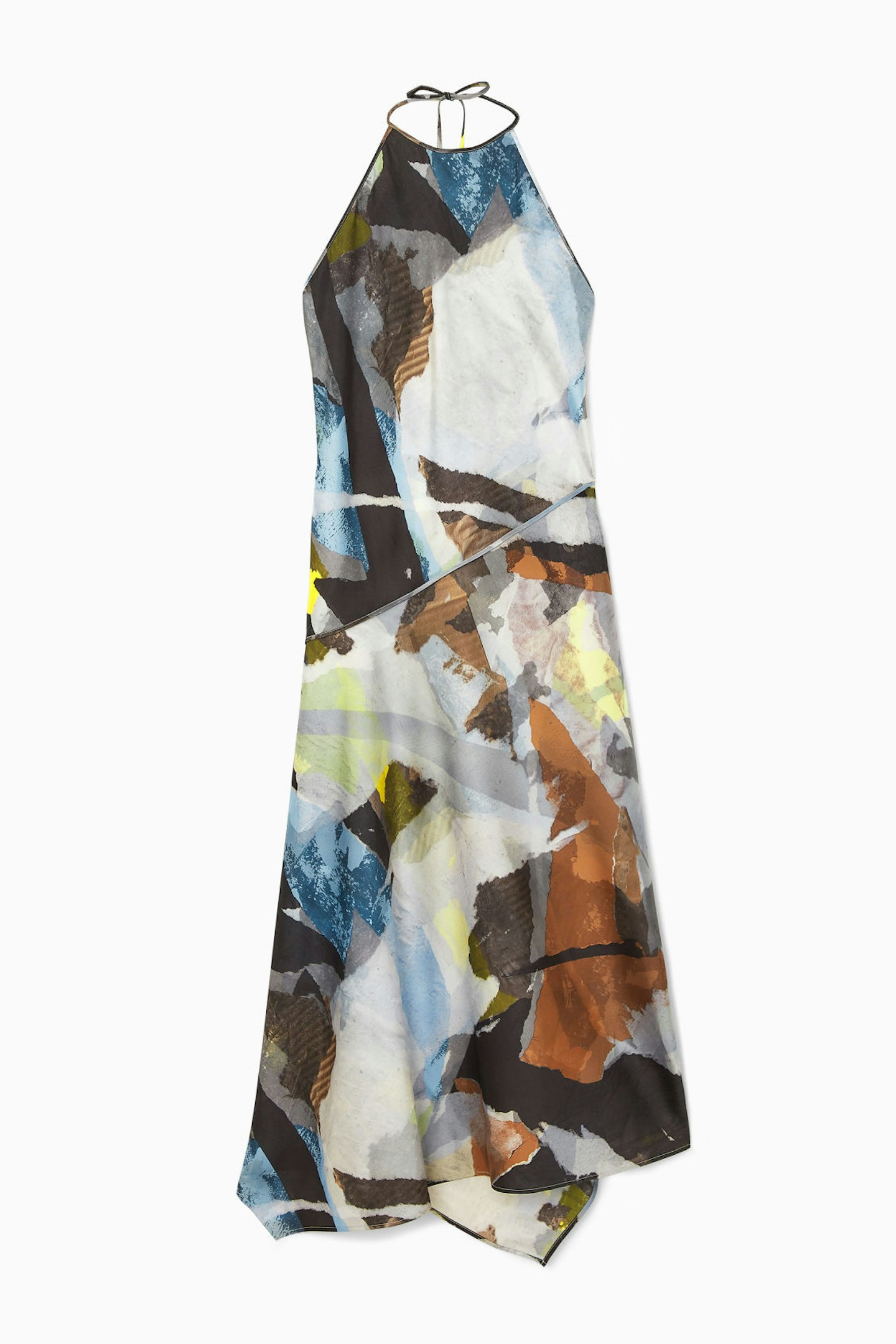 COS Printed Asymmetric Midi Dress