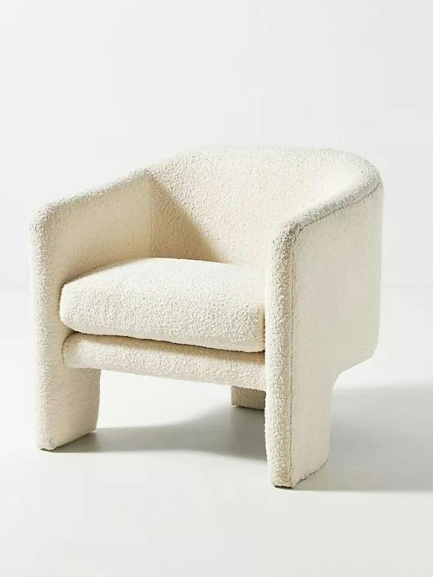 Anthropologie, Effie Bouclé Tripod Occasional Accent Chair