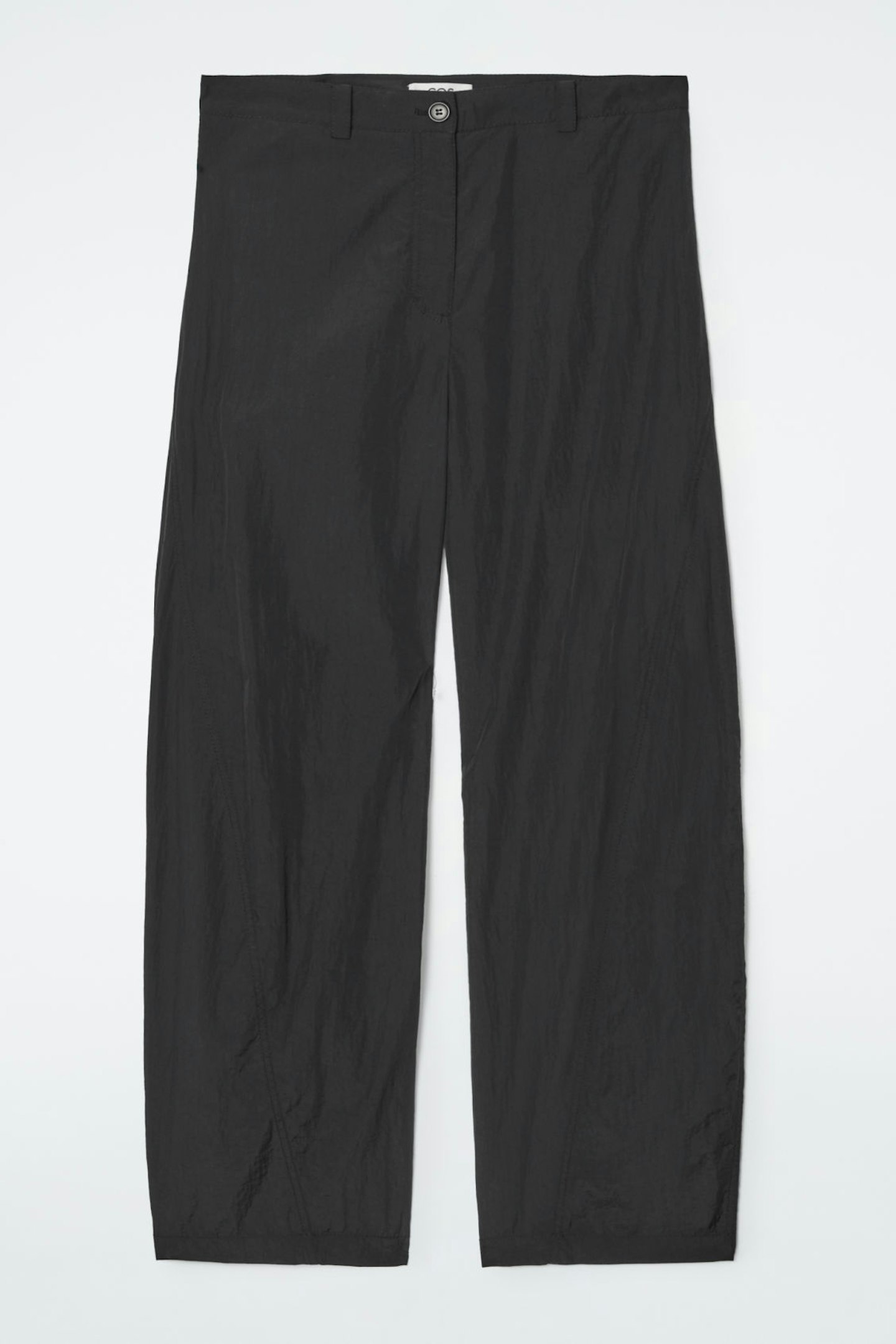 COS, Nylon Barrel-Leg Trousers