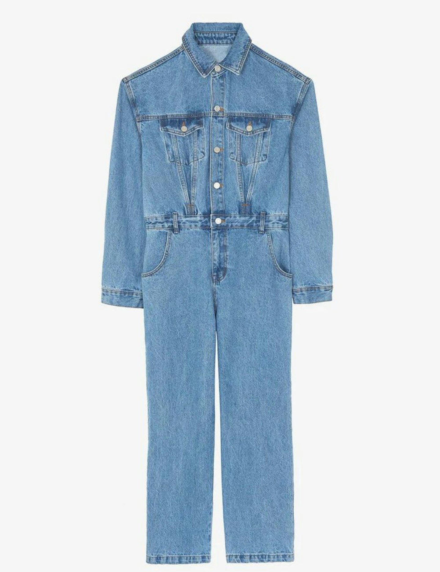 The Frankie Shop Jas Denim Jumpsuit