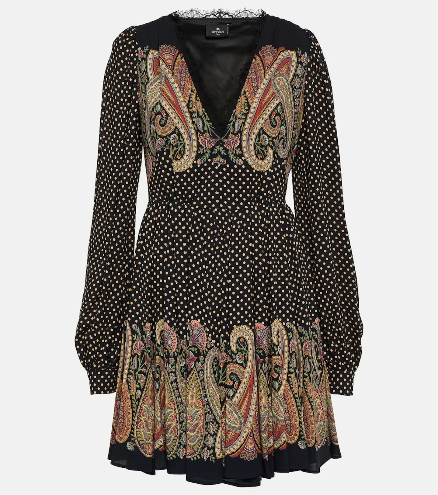 etro printed mini dress 