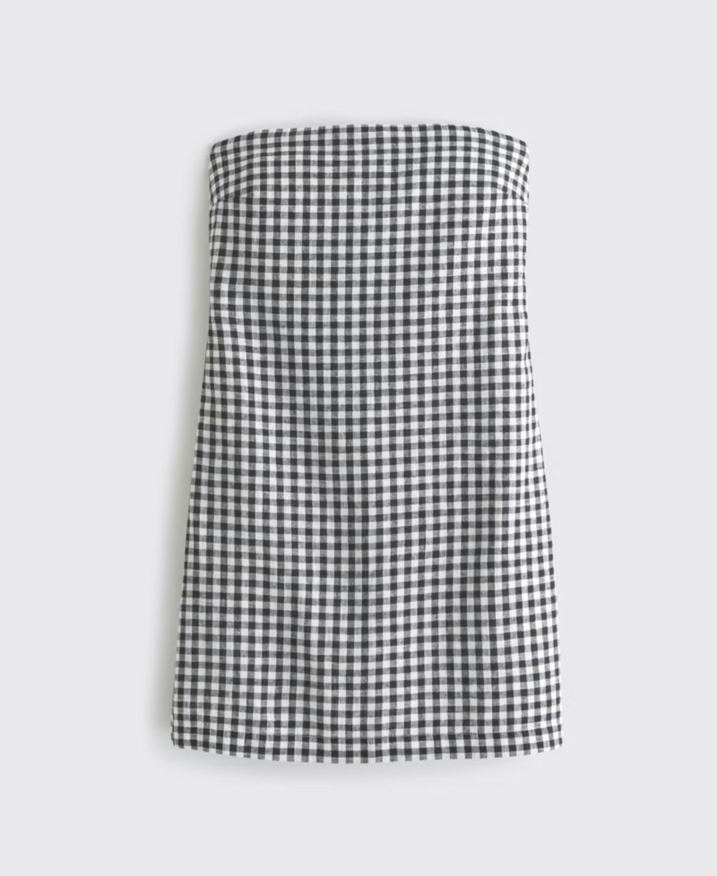 Strapless Linen-Blend Skort Dress
