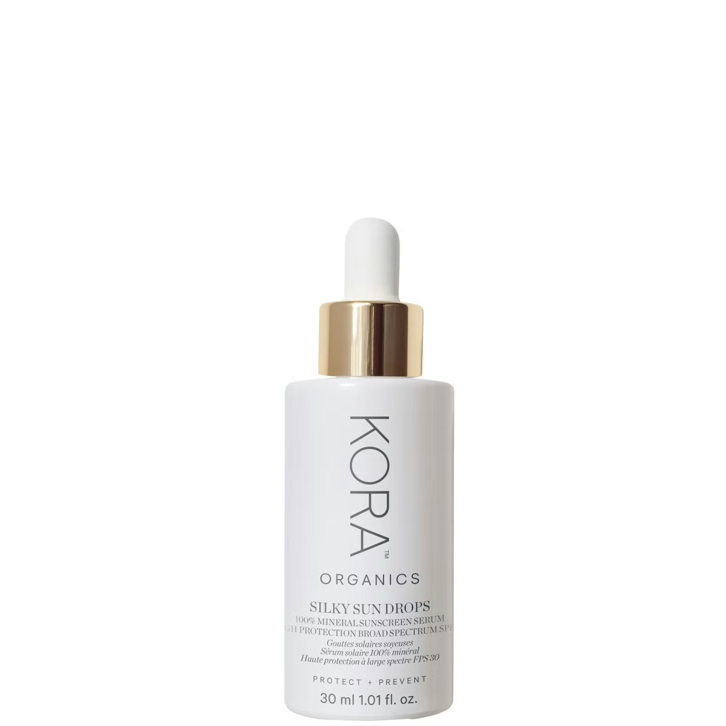 Kora Silky Sun Drops 100% Mineral Sunscreen Serum SPF 30