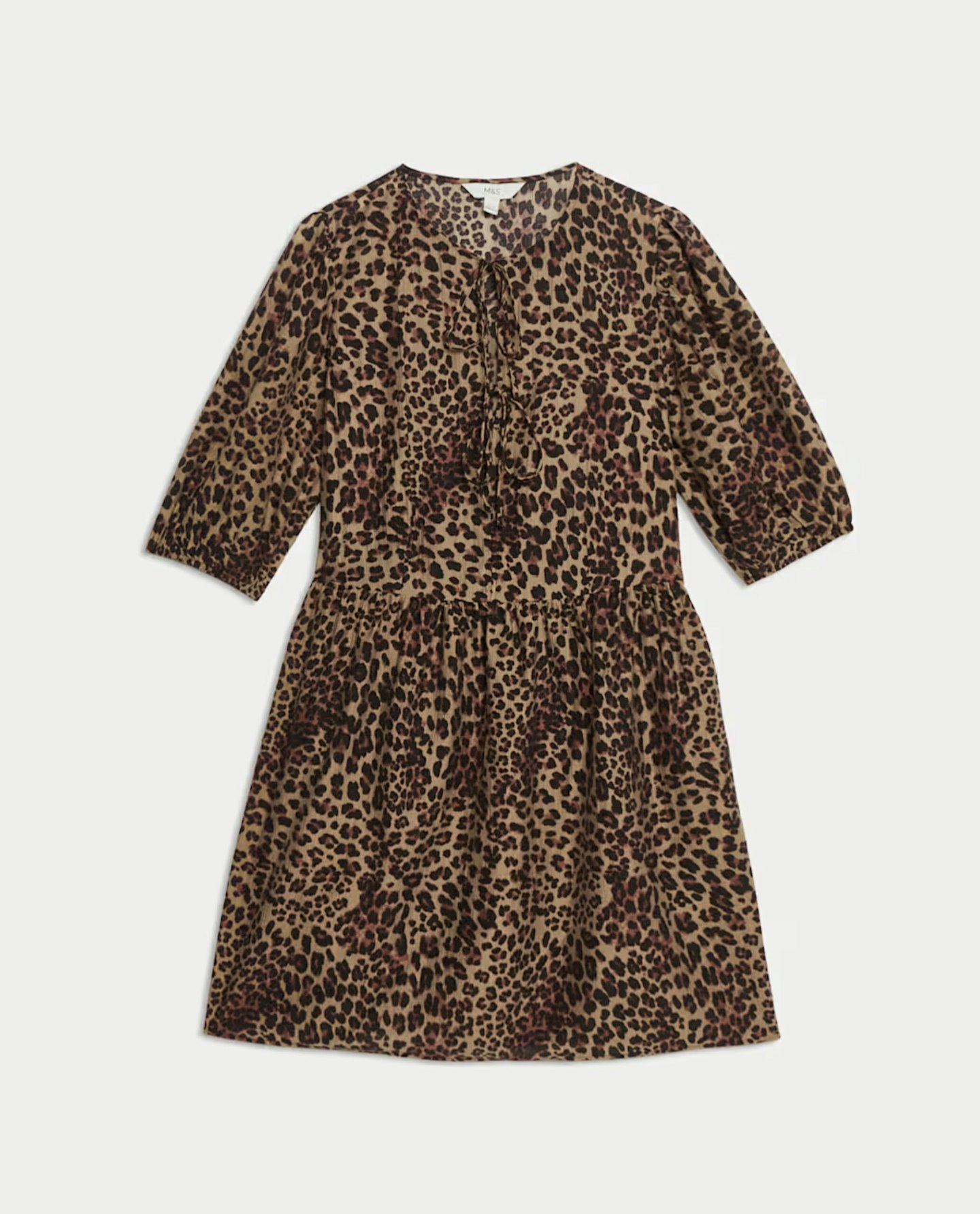 Leopard Print Mini Waisted Dress