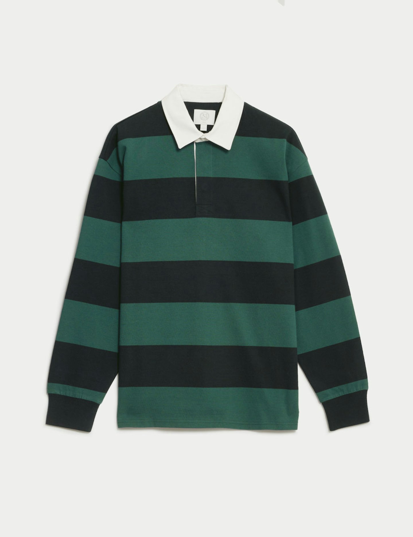 M&S Pure Cotton Striped Rugby Top