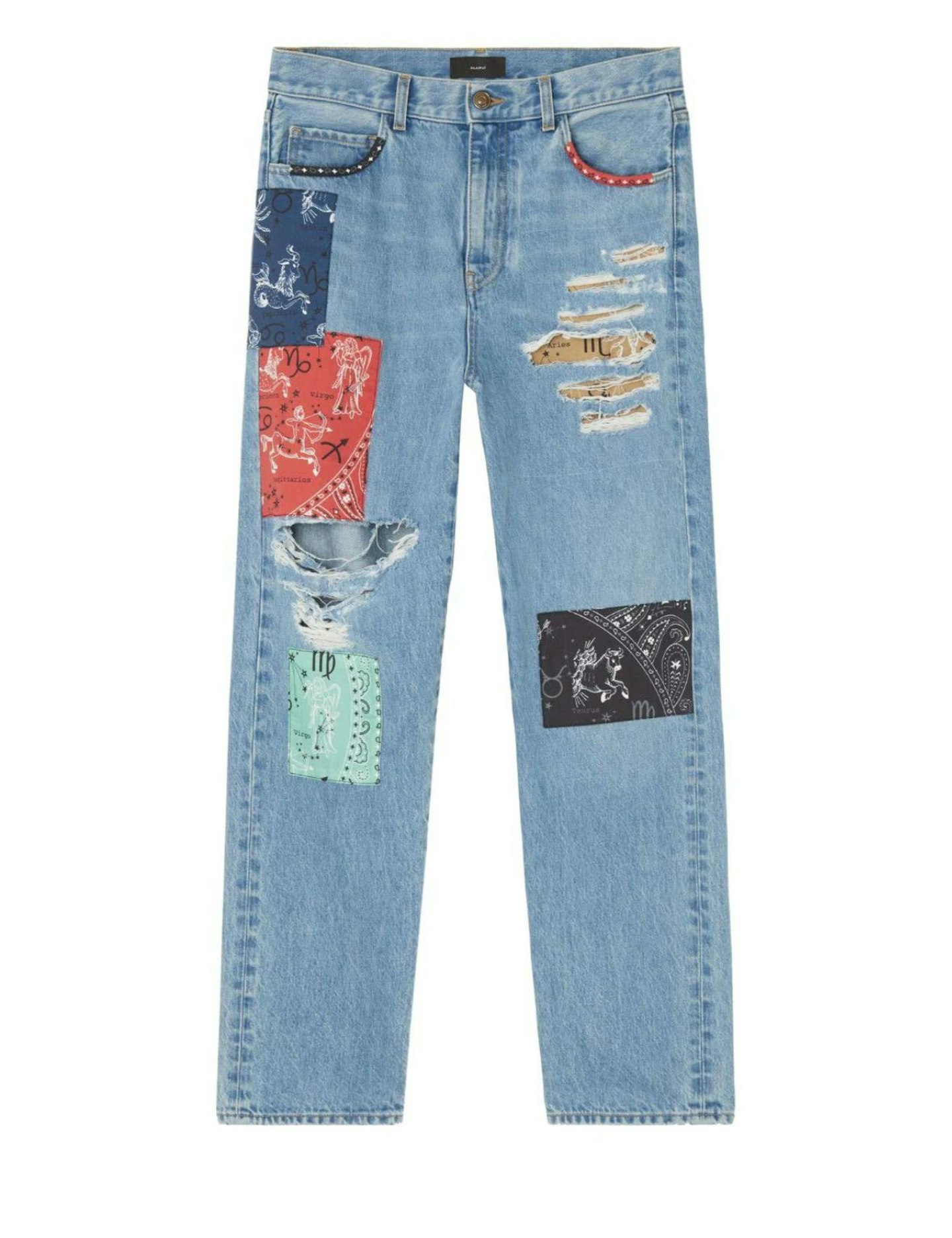 Alanui The Twelve Signs Straight-Leg Jeans