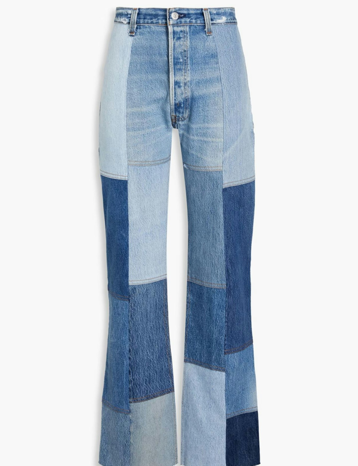 Re/Done With Levi's Amina Patchwork Jeans