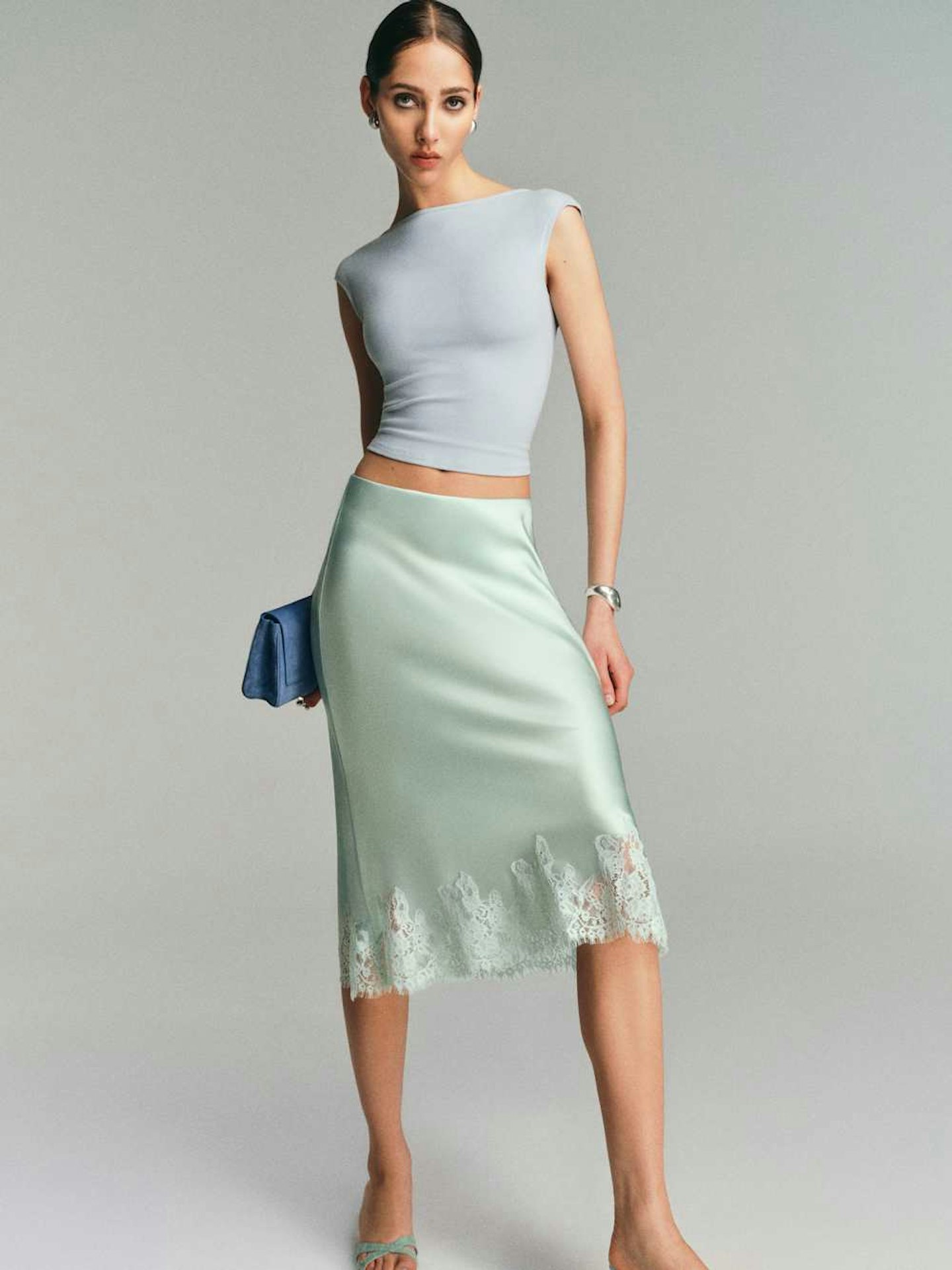 Reformation, Carolina Silk Skirt