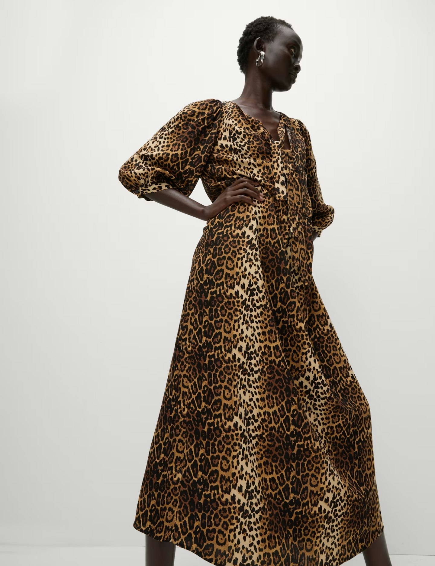 m&s leopard dress