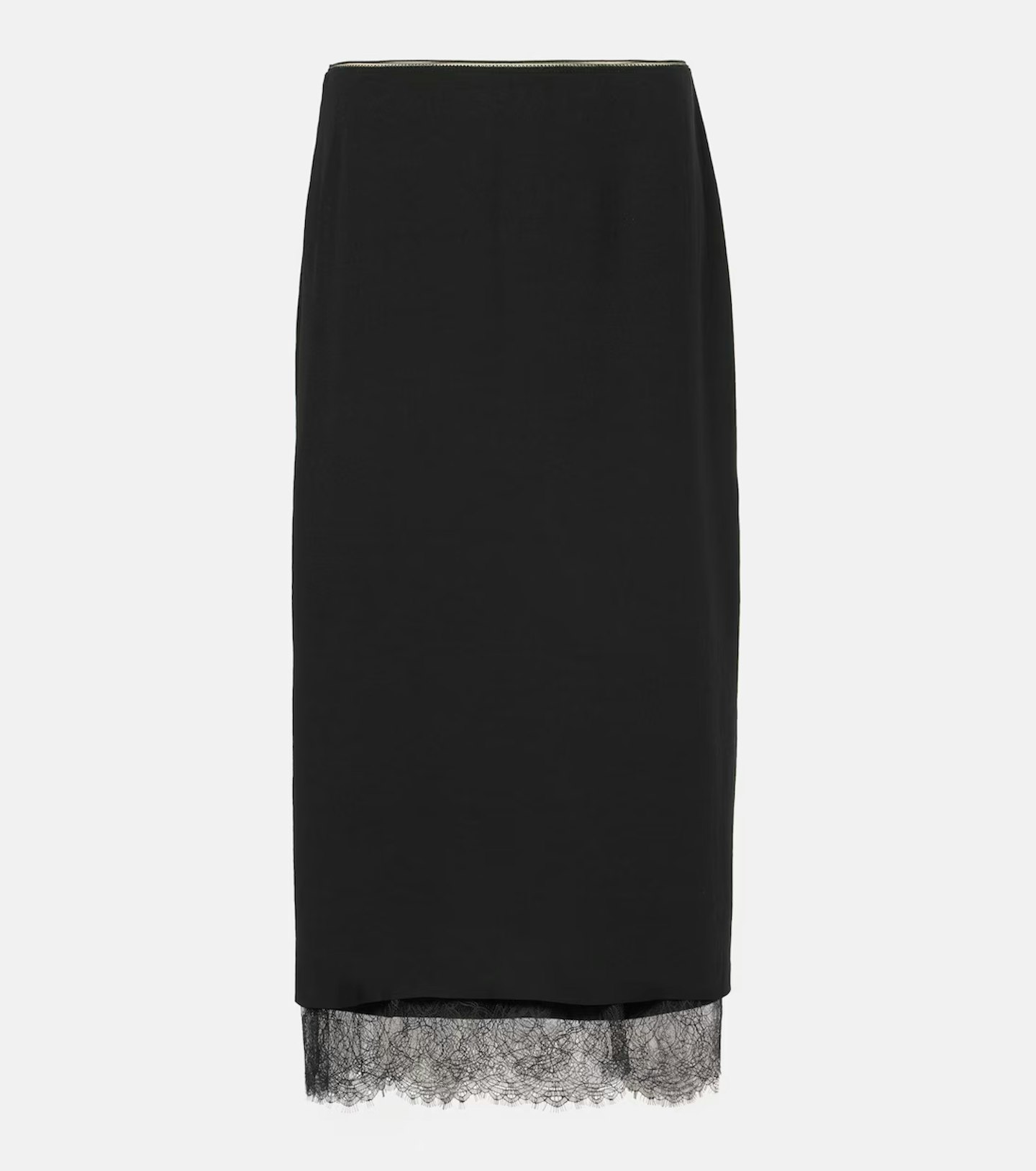 vince lace trim skirt 