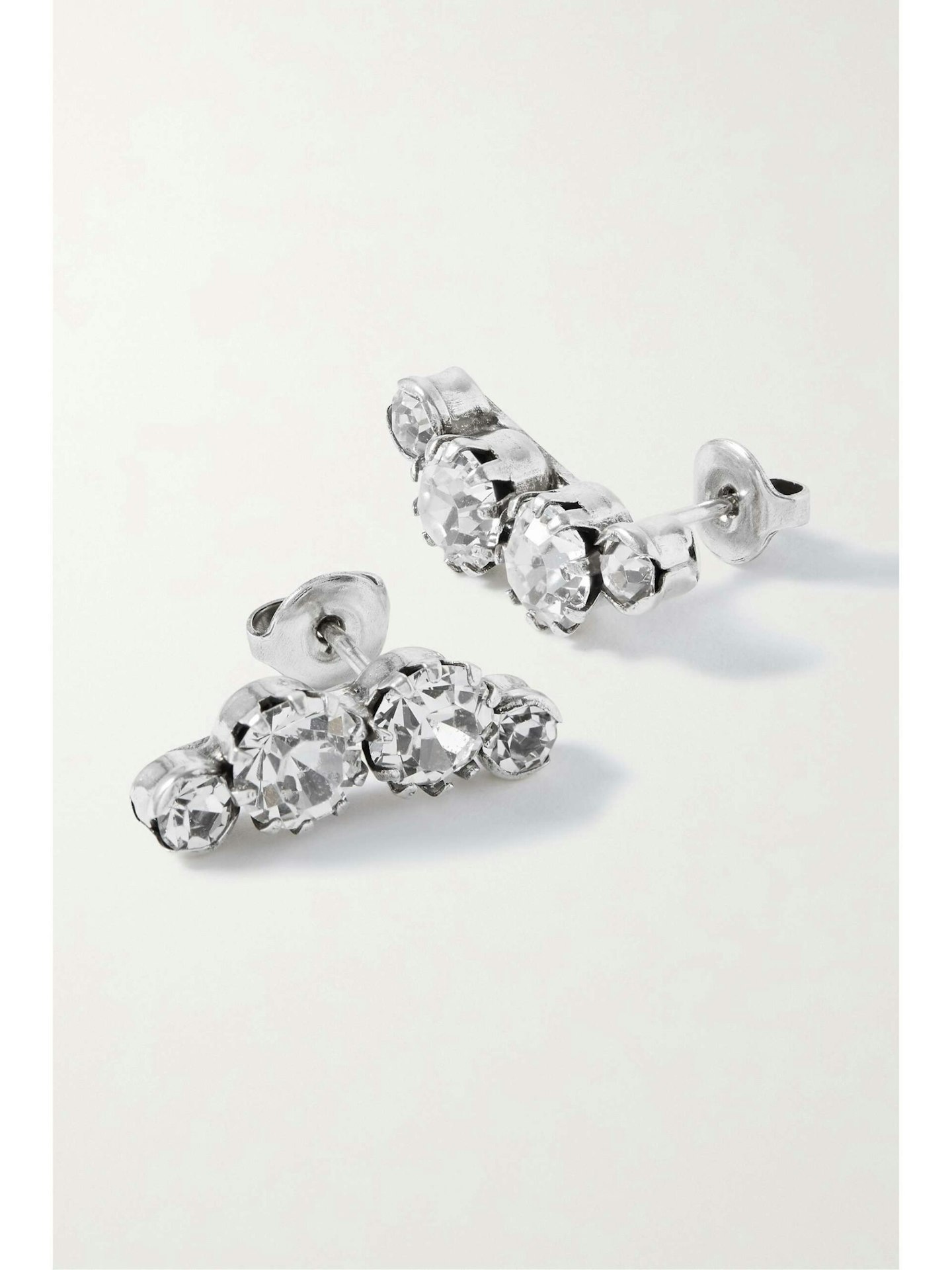 Isabel Marant Wild Shore Silver-Tone Crystal Earrings