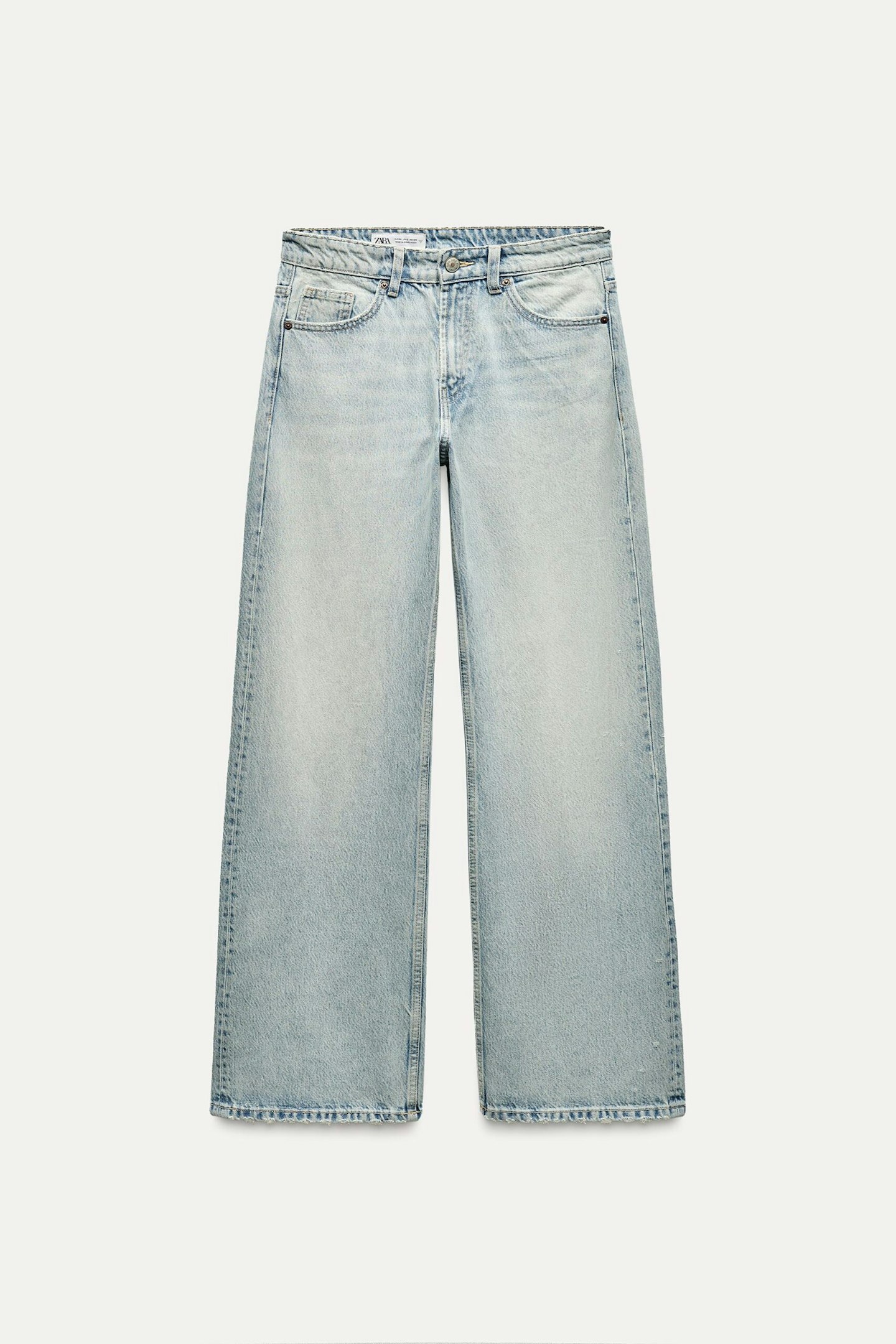 Zara, Mid-Rise Wide-Leg Trf Jeans