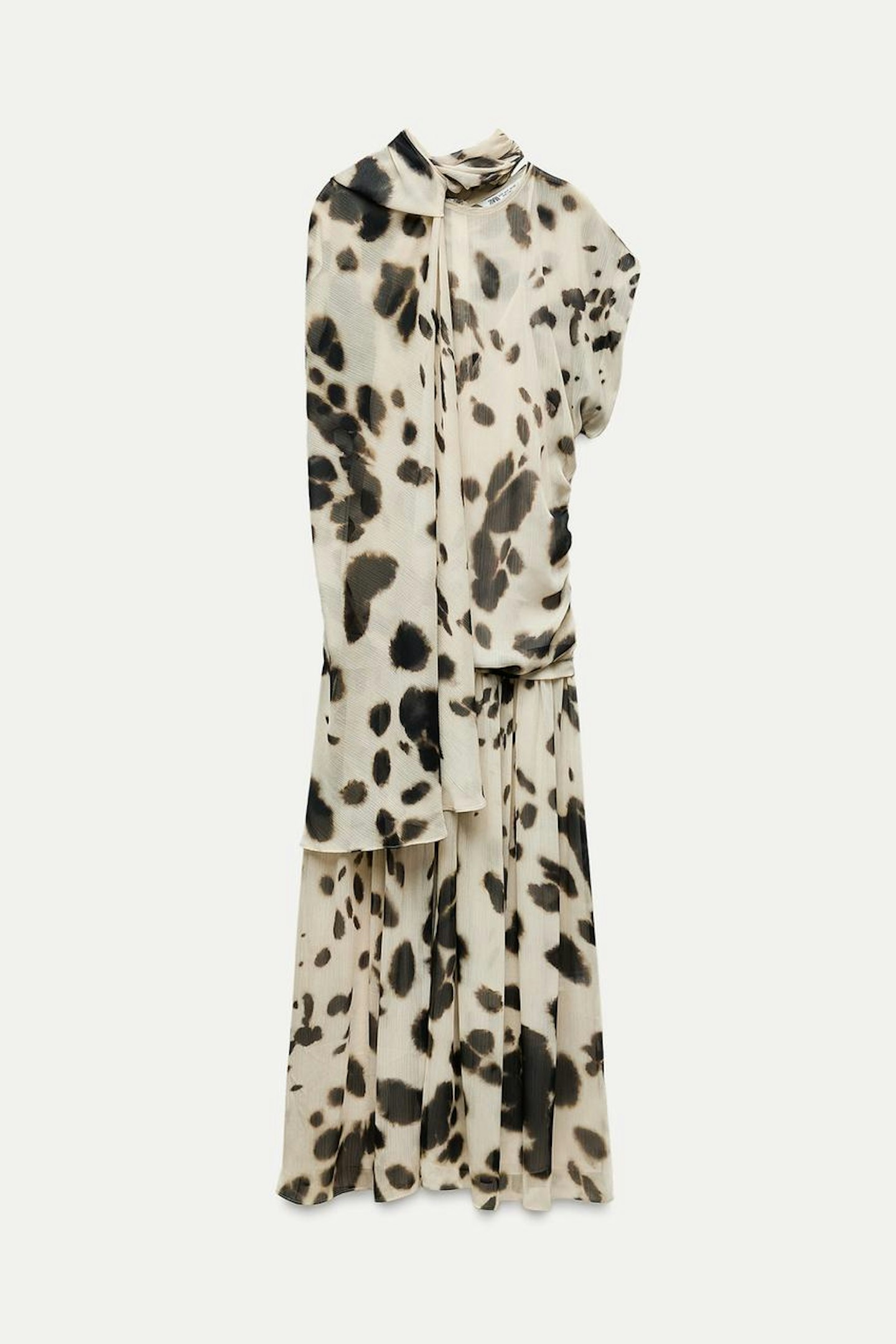 ZW Collection Voluminous Animal Print Dress