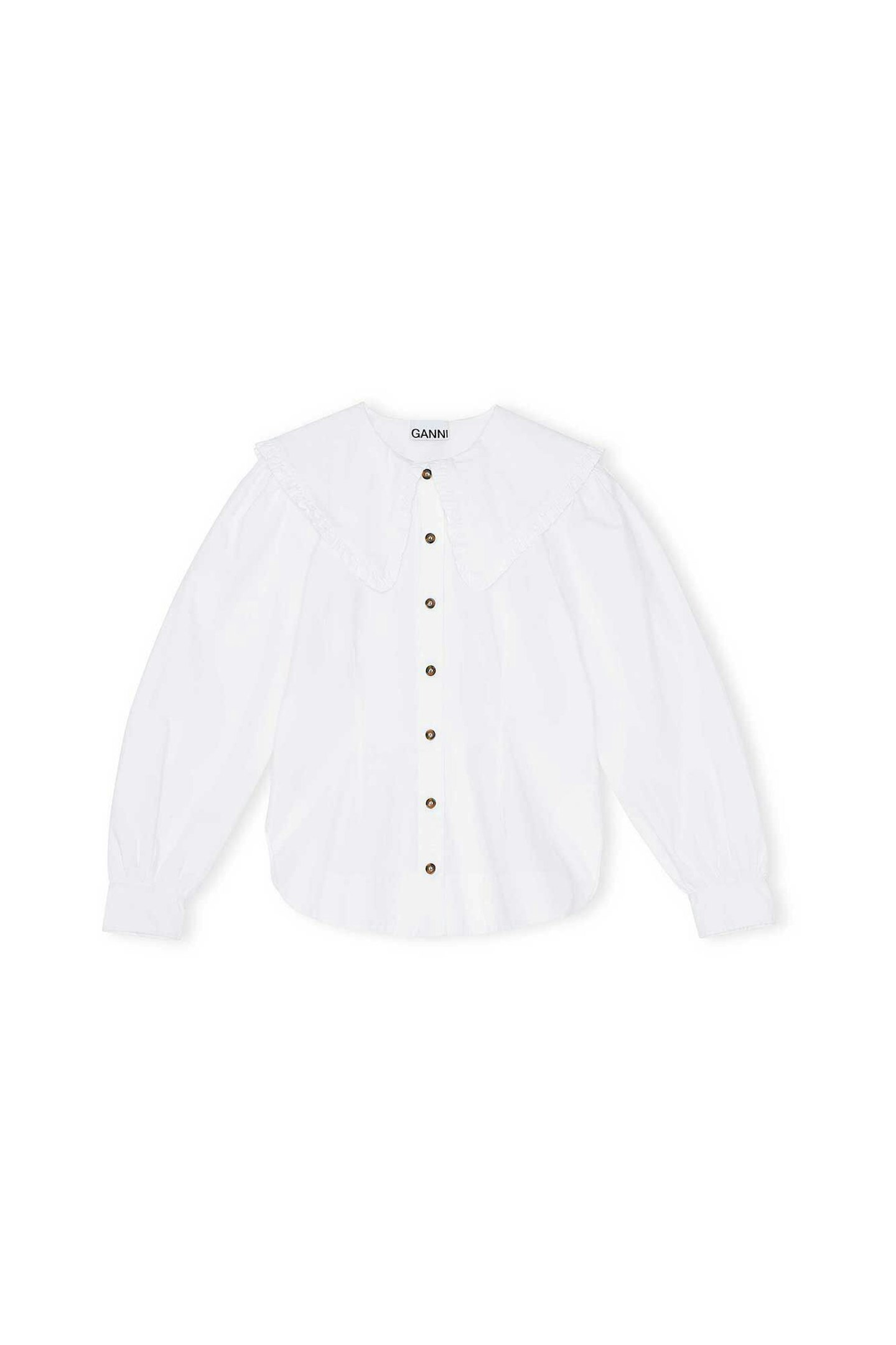 ganni white shirt