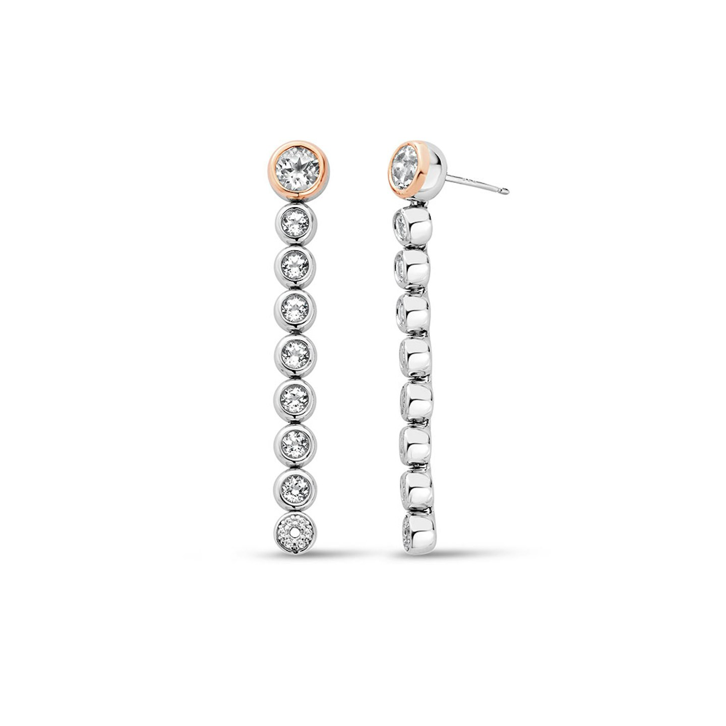 Clogau Celebration Silver Drop-Hoop Earrings