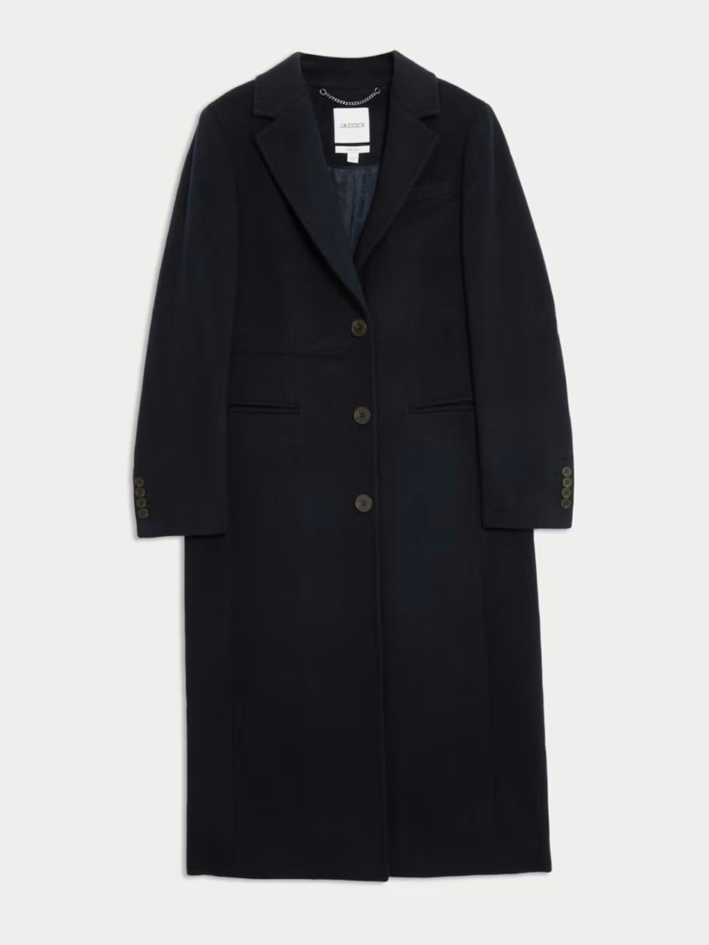 Jaeger, Pure Wool Longline Boyfriend Coat