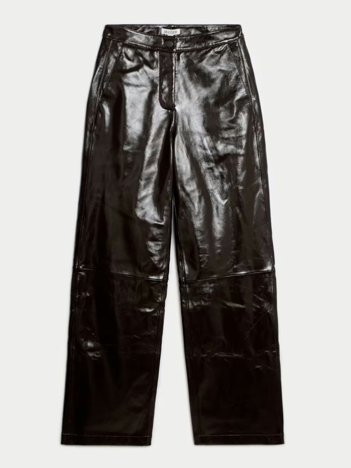 Leather Wide Leg Trousers